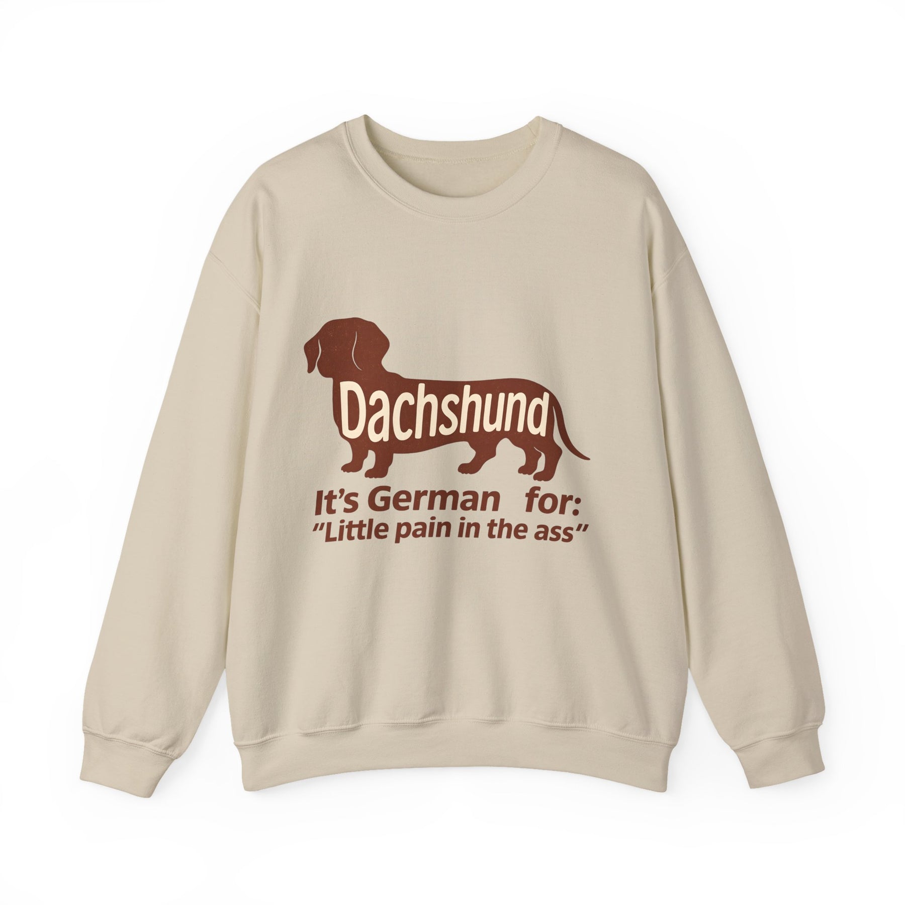 Dackel-Humor für Kenner: Sweatshirt mit frechem Spruch und kultigem Design – ideal für Hundefreunde mit Ironie. – Lustiges Sweatshirt | True Insights – Bild 5