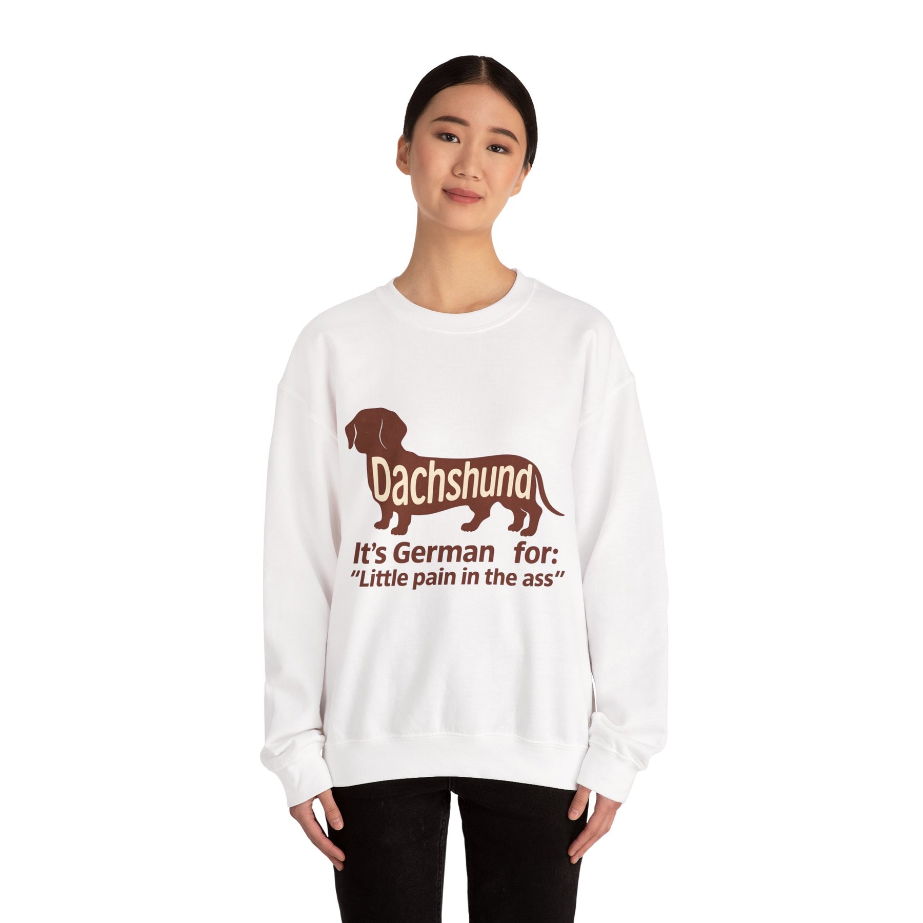 Dackel-Humor für Kenner: Sweatshirt mit frechem Spruch und kultigem Design – ideal für Hundefreunde mit Ironie. – Lustiges Sweatshirt | True Insights – Bild 51