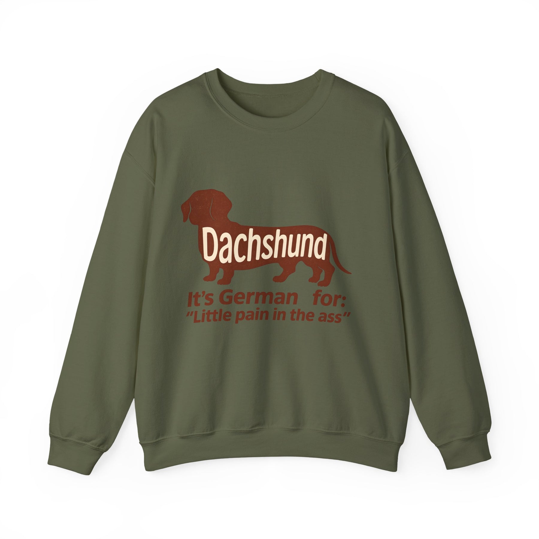 Dackel-Humor für Kenner: Sweatshirt mit frechem Spruch und kultigem Design – ideal für Hundefreunde mit Ironie. – Lustiges Sweatshirt | True Insights – Bild 7