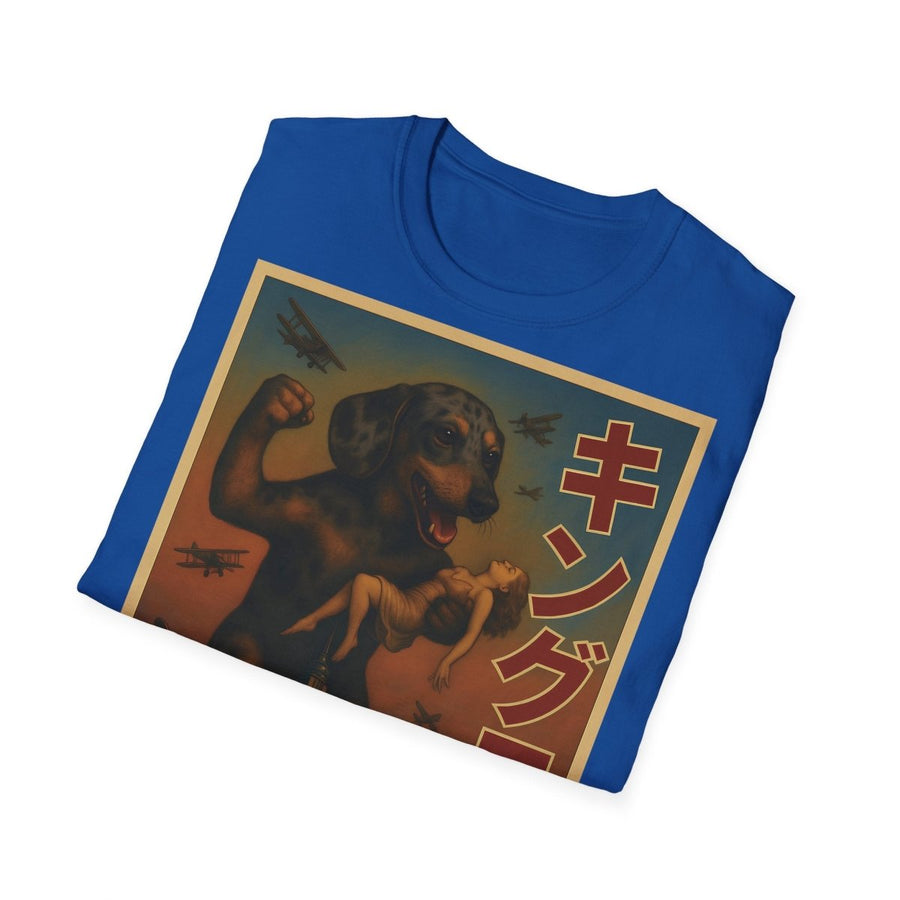 Dackel Kong Shirt - Lustiges Hunde Monster T-Shirt Retro Design