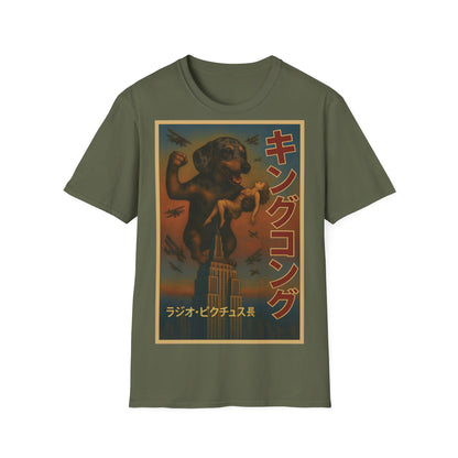 Dackel Kong – Lustiges T-Shirt mit Hunde-Monster-Motiv im Retro-Stil – Lustiges T-Shirt | True Insights – Bild 8