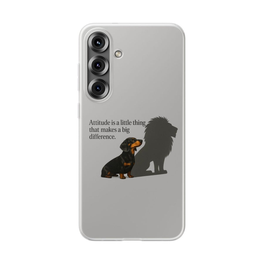 True Insights Handyhülle Dackel Löwenschatten für Samsung Galaxy S25 Plus mit Attitude-Motiv