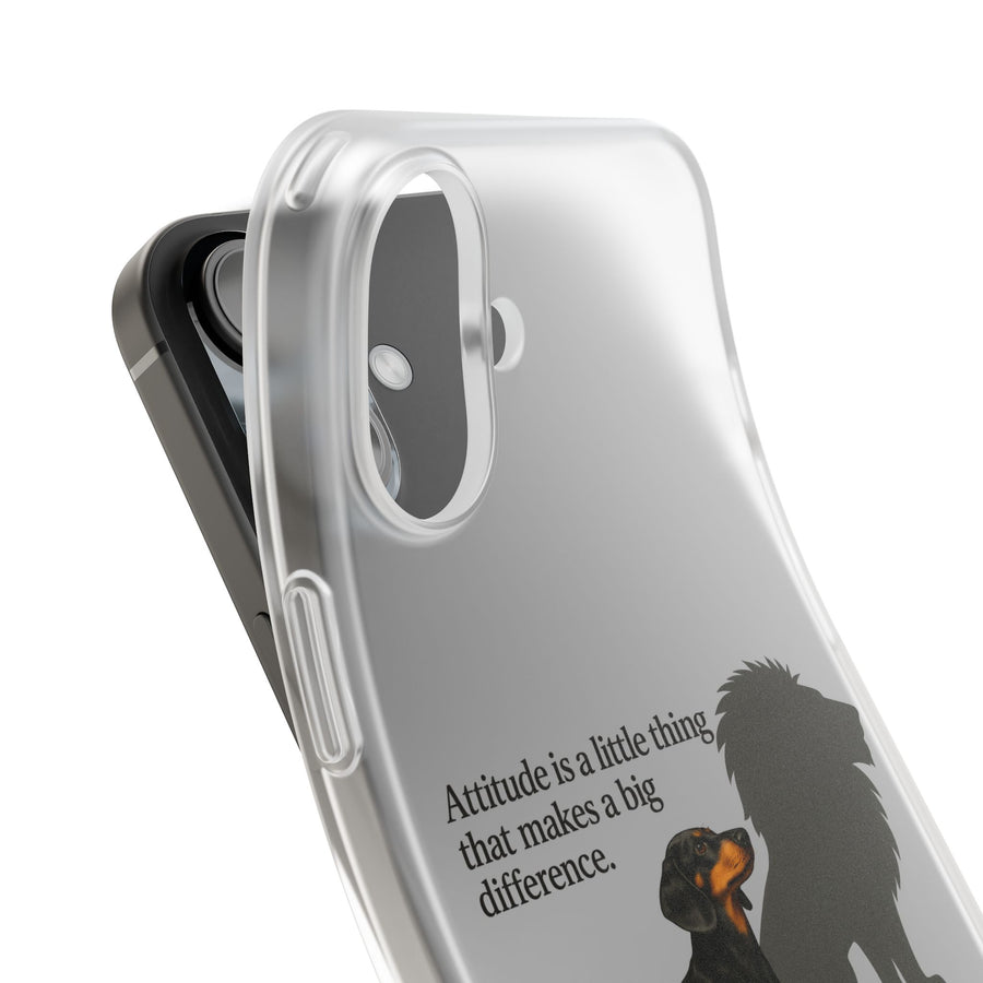 True Insights Handyhülle Dackel Löwenschatten witziges Geschenk mit Dackel und Löwenschatten