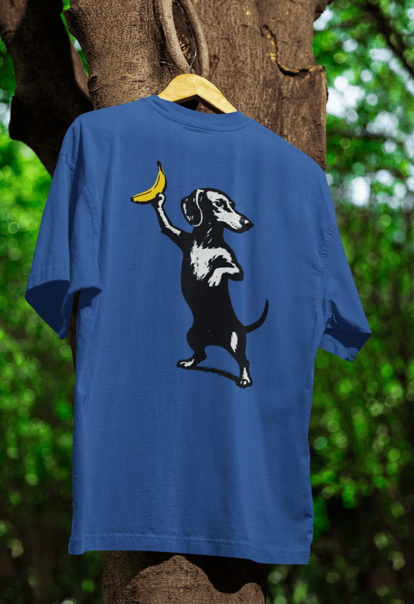 True Insights T-Shirt Dackel mit Banane satirisches Motiv als trendiges Statement-Shirt