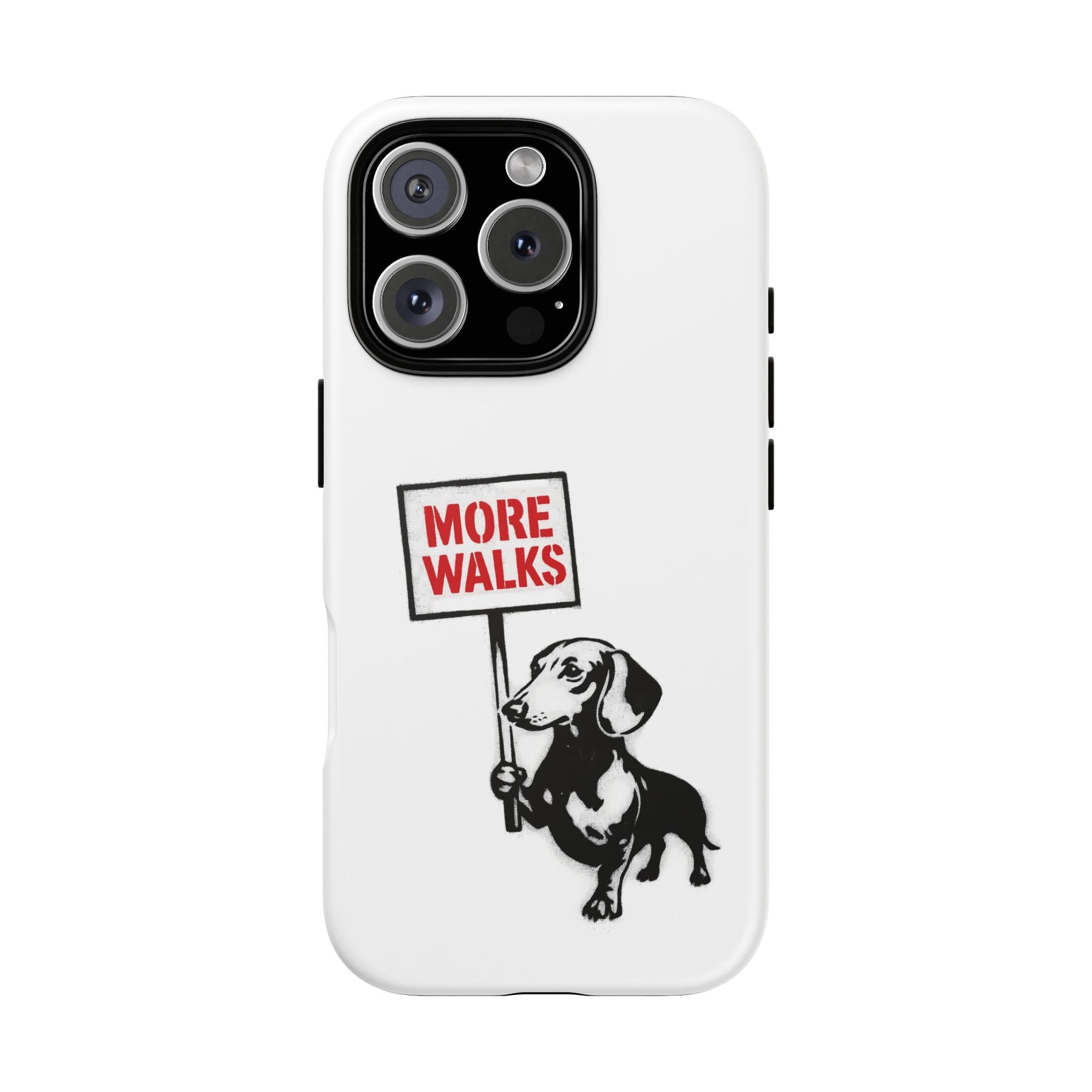 Dackel mit Warnschild – No Rules-Phone Case-True Insights