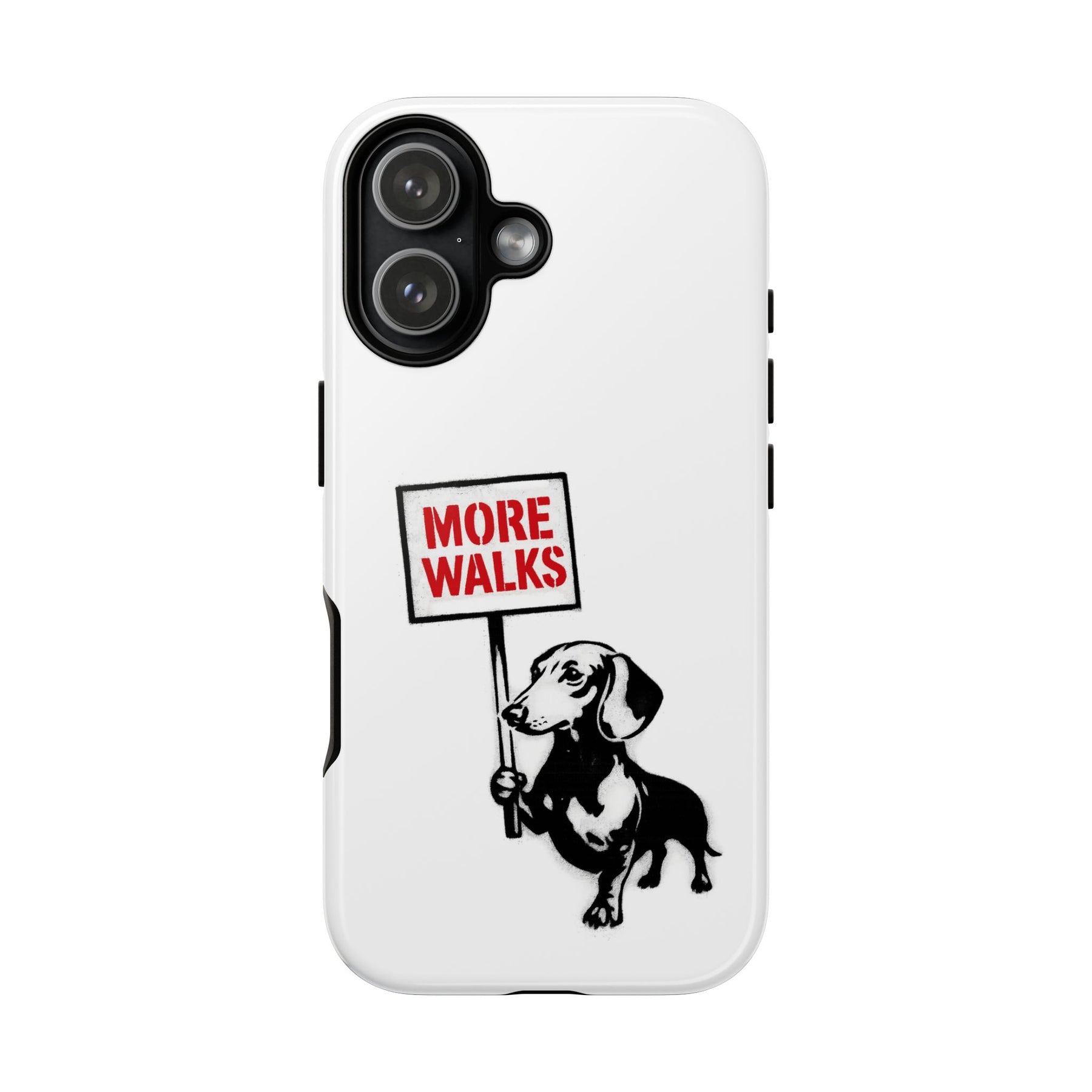 Dackel mit Warnschild – No Rules-Phone Case-True Insights