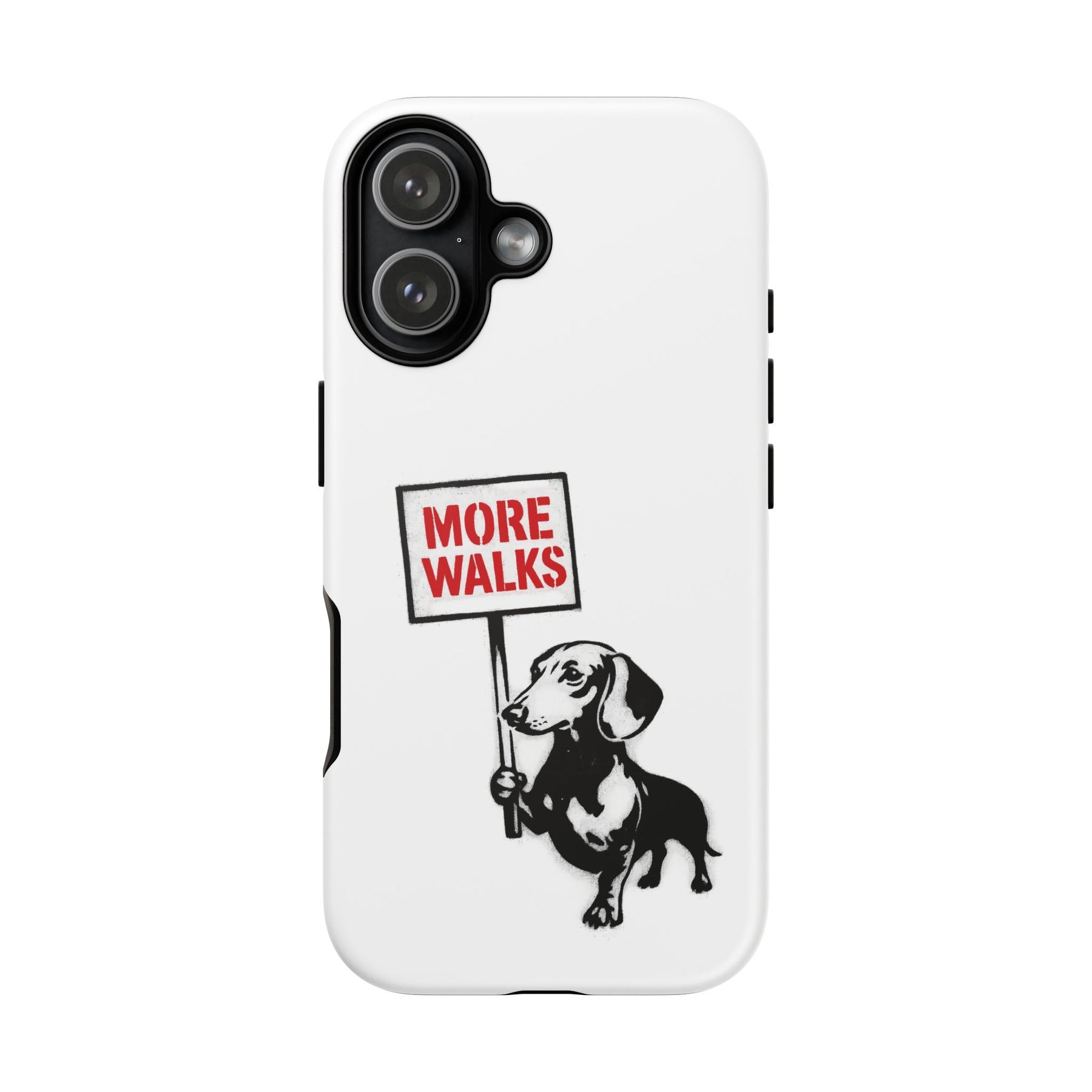 Dackel mit Warnschild – No Rules-Phone Case-True Insights