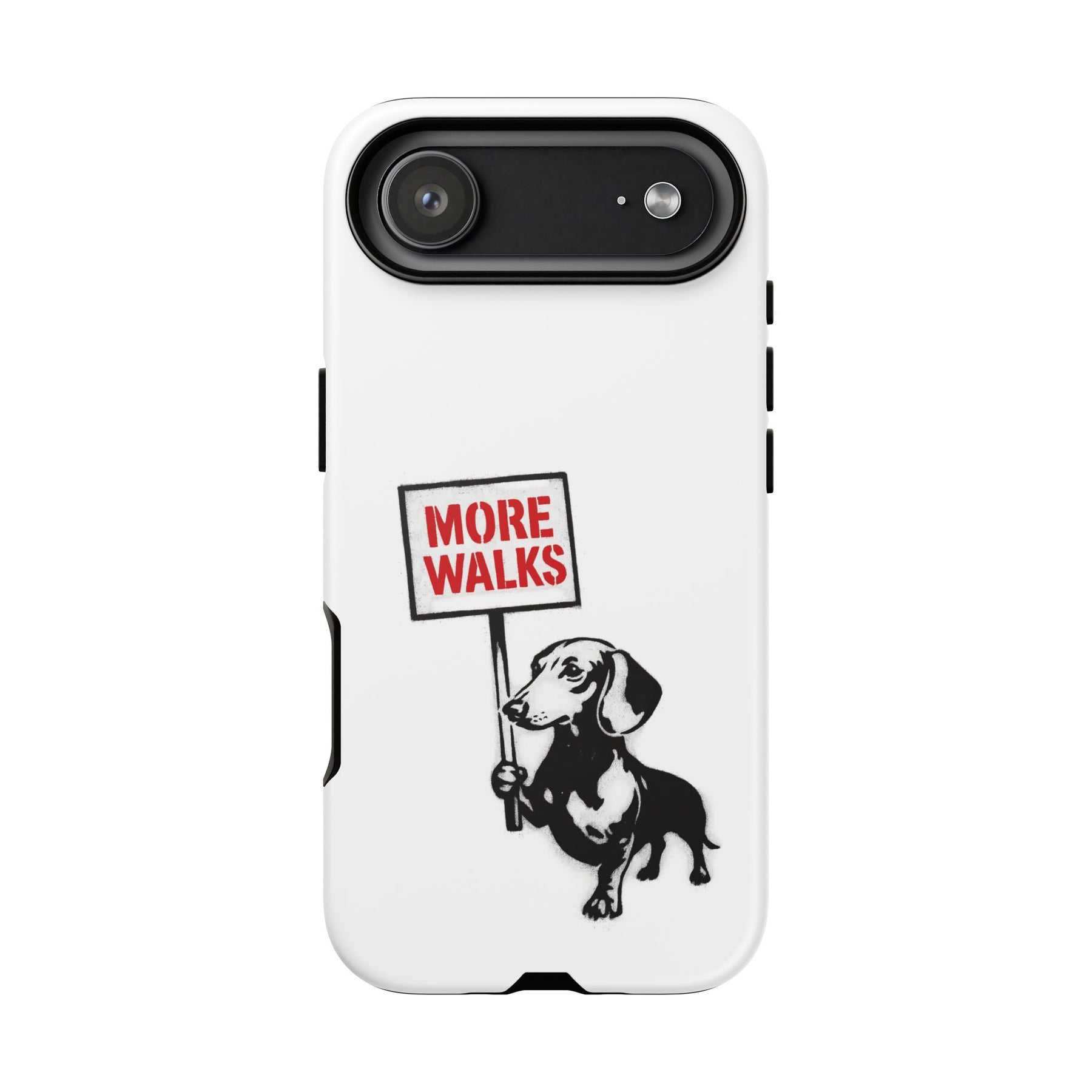 Dackel mit Warnschild – No Rules-Phone Case-True Insights