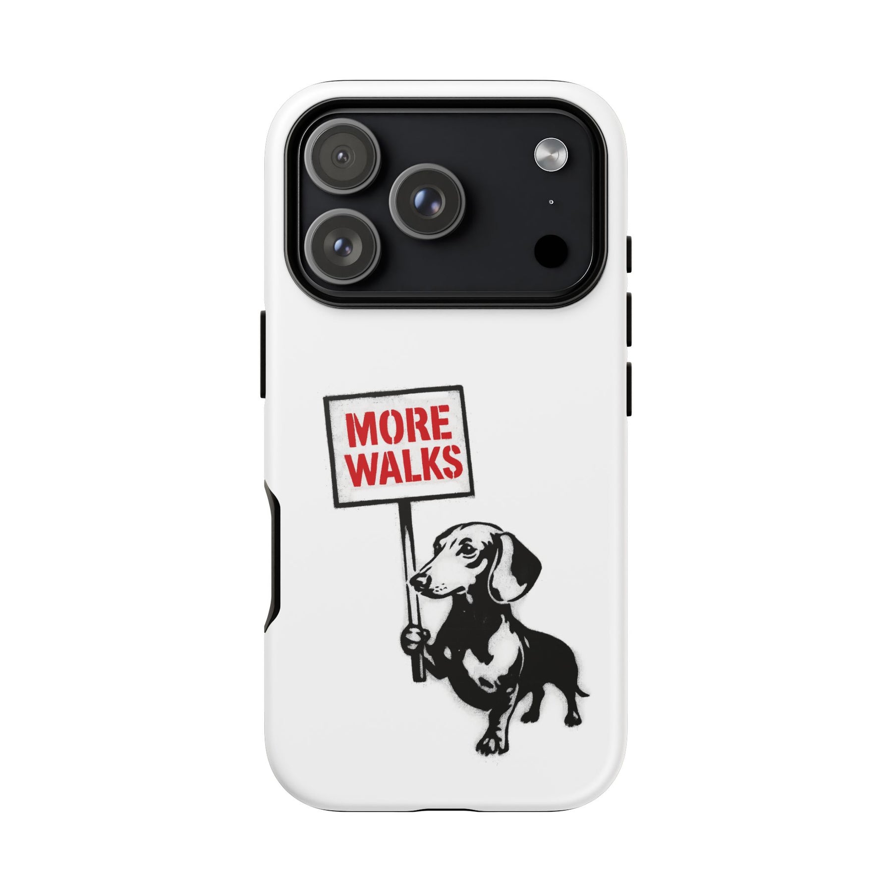 Dackel mit Warnschild – No Rules-Phone Case-True Insights