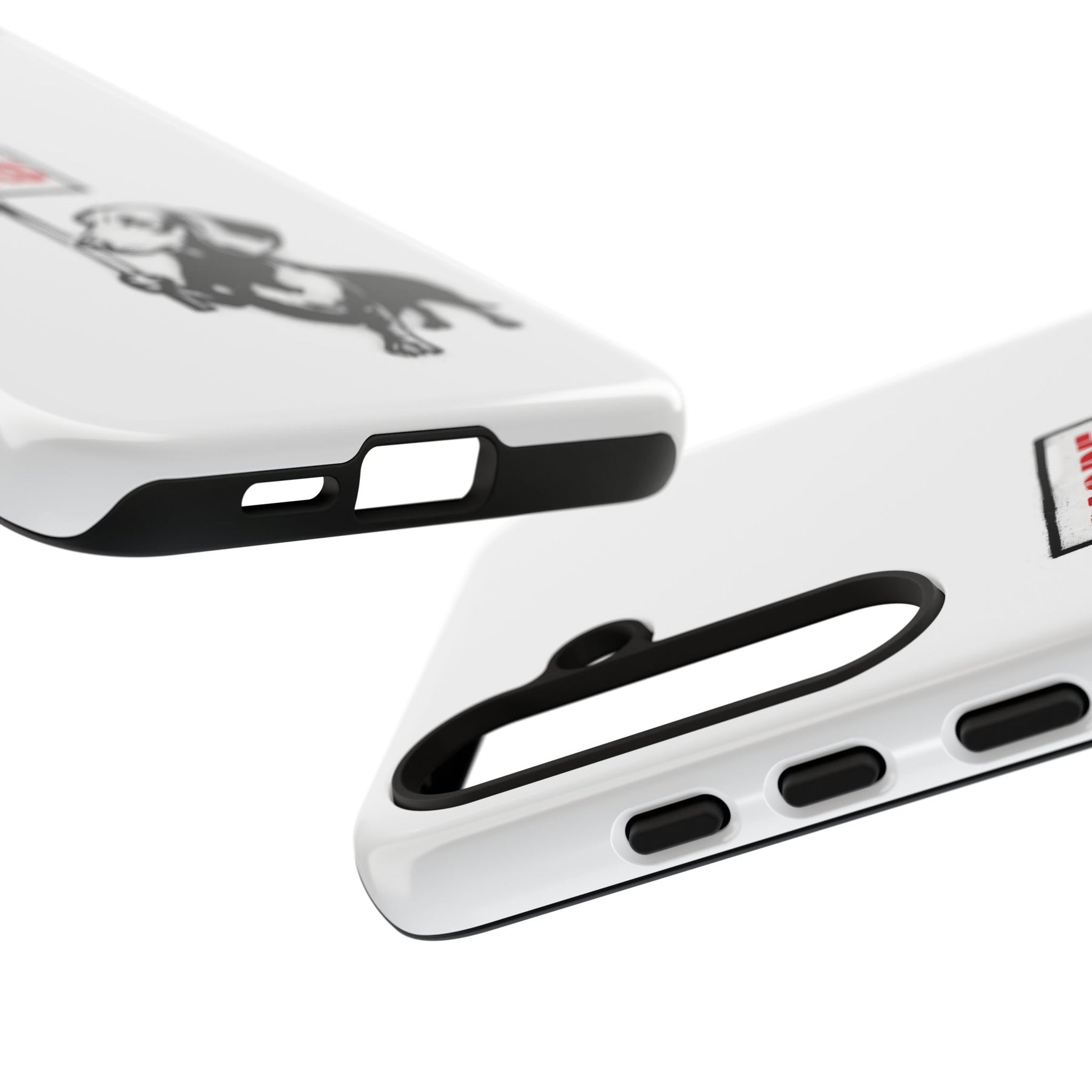 Dackel mit Warnschild – No Rules-Phone Case-True Insights