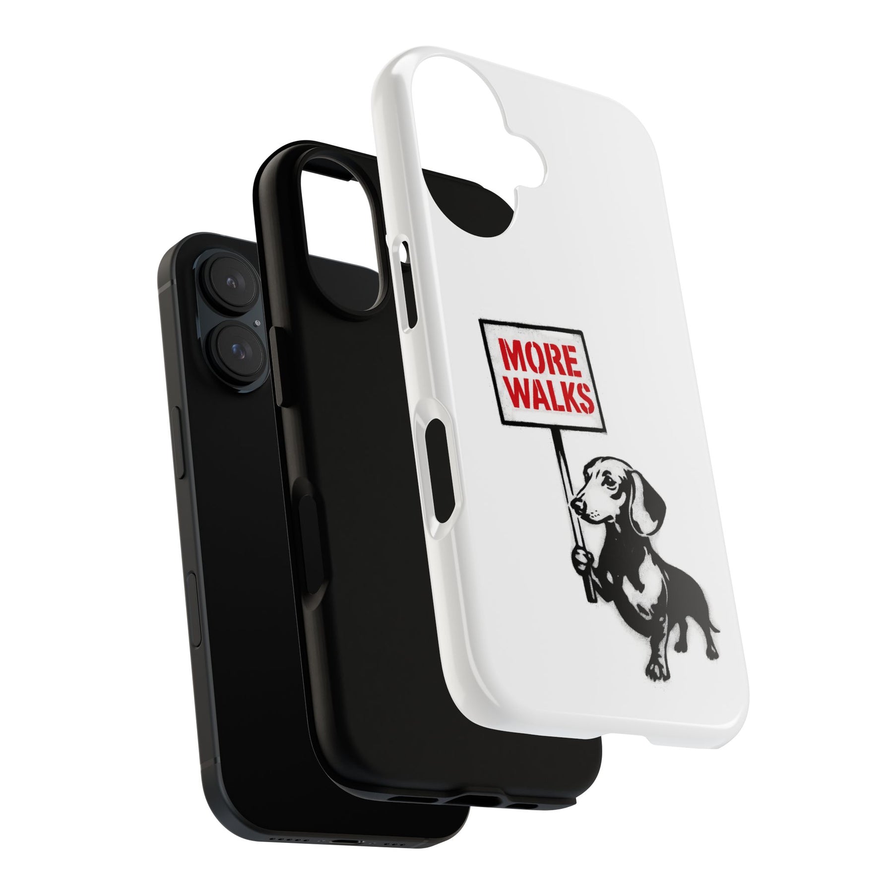 Dackel mit Warnschild – No Rules-Phone Case-True Insights
