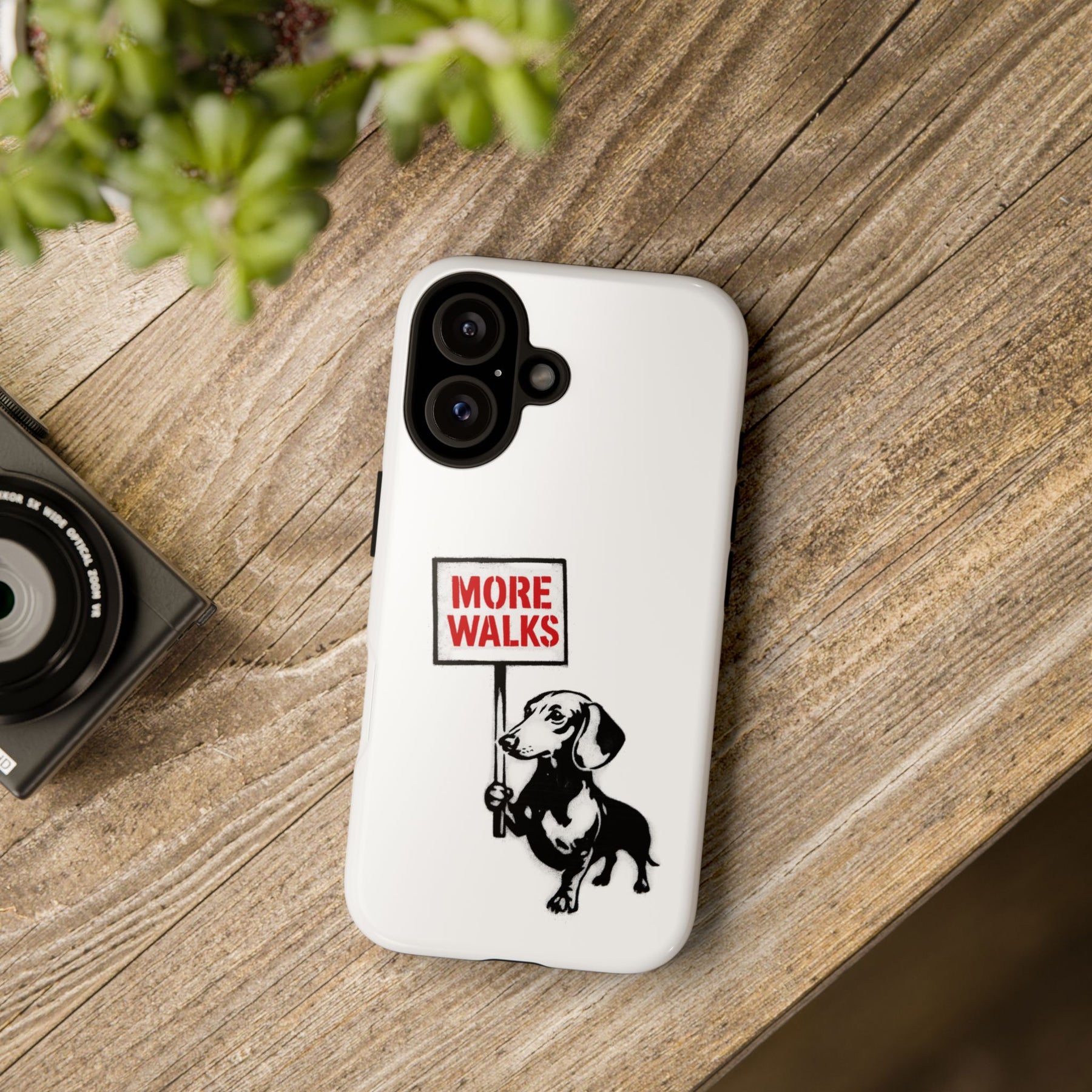 Dackel mit Warnschild – No Rules-Phone Case-True Insights