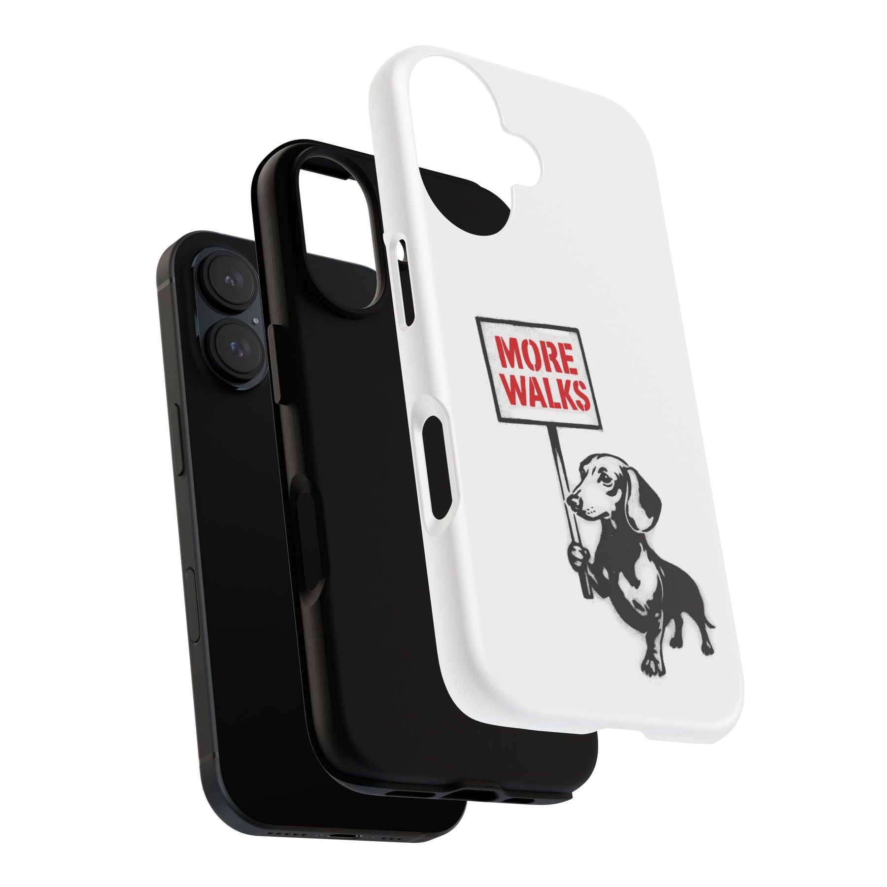 Dackel mit Warnschild – No Rules-Phone Case-True Insights