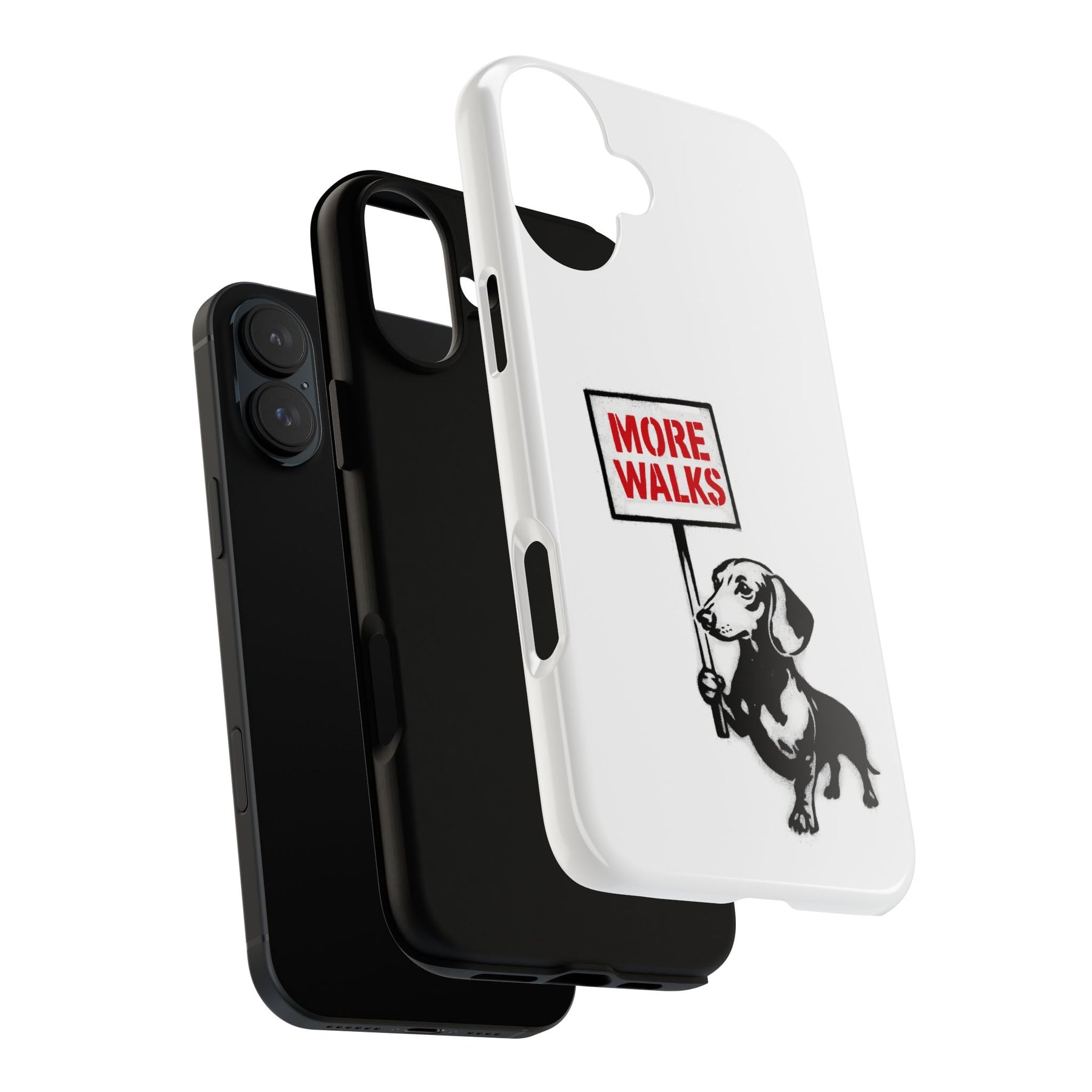 Dackel mit Warnschild – No Rules-Phone Case-True Insights