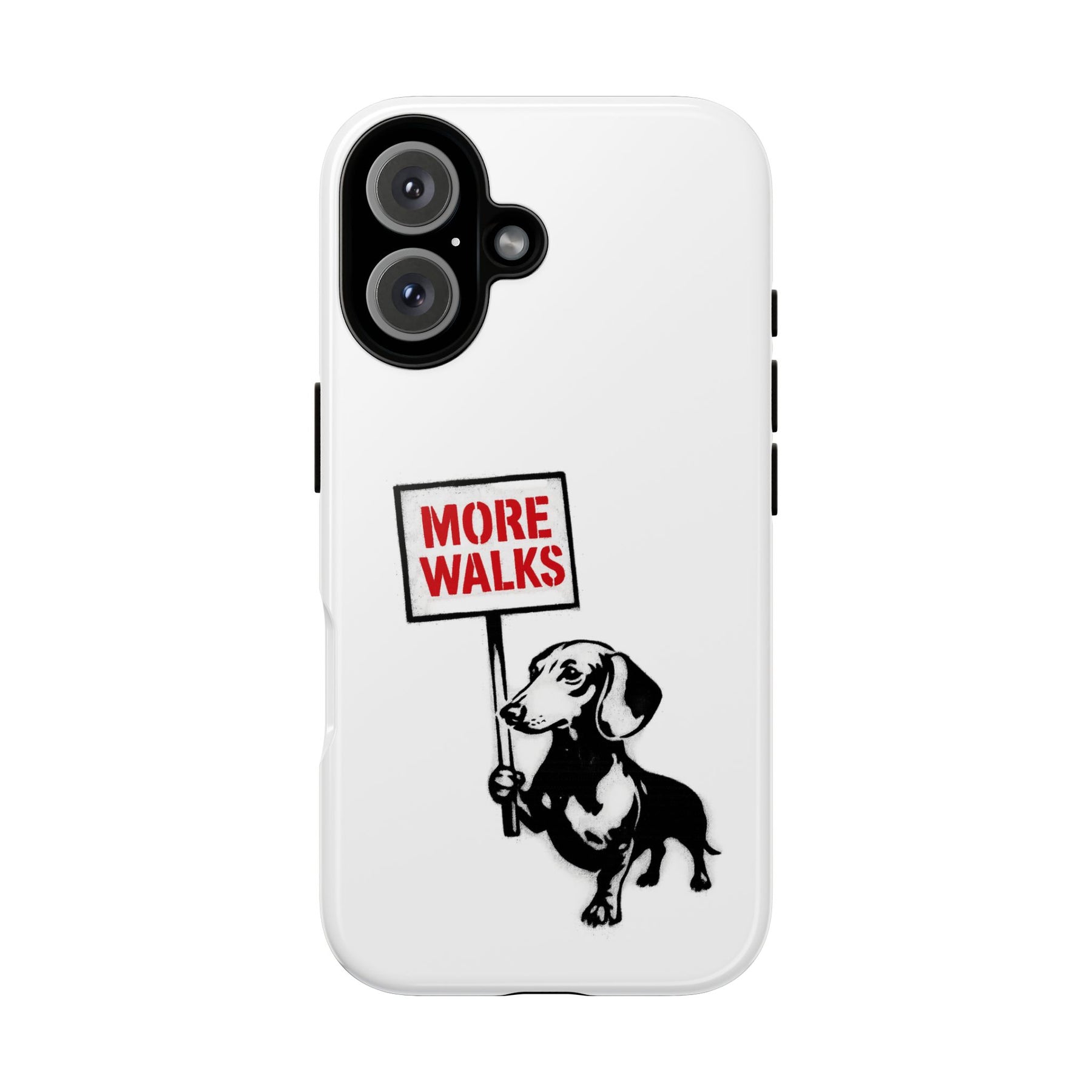 Dackel mit Warnschild – No Rules-Phone Case-True Insights