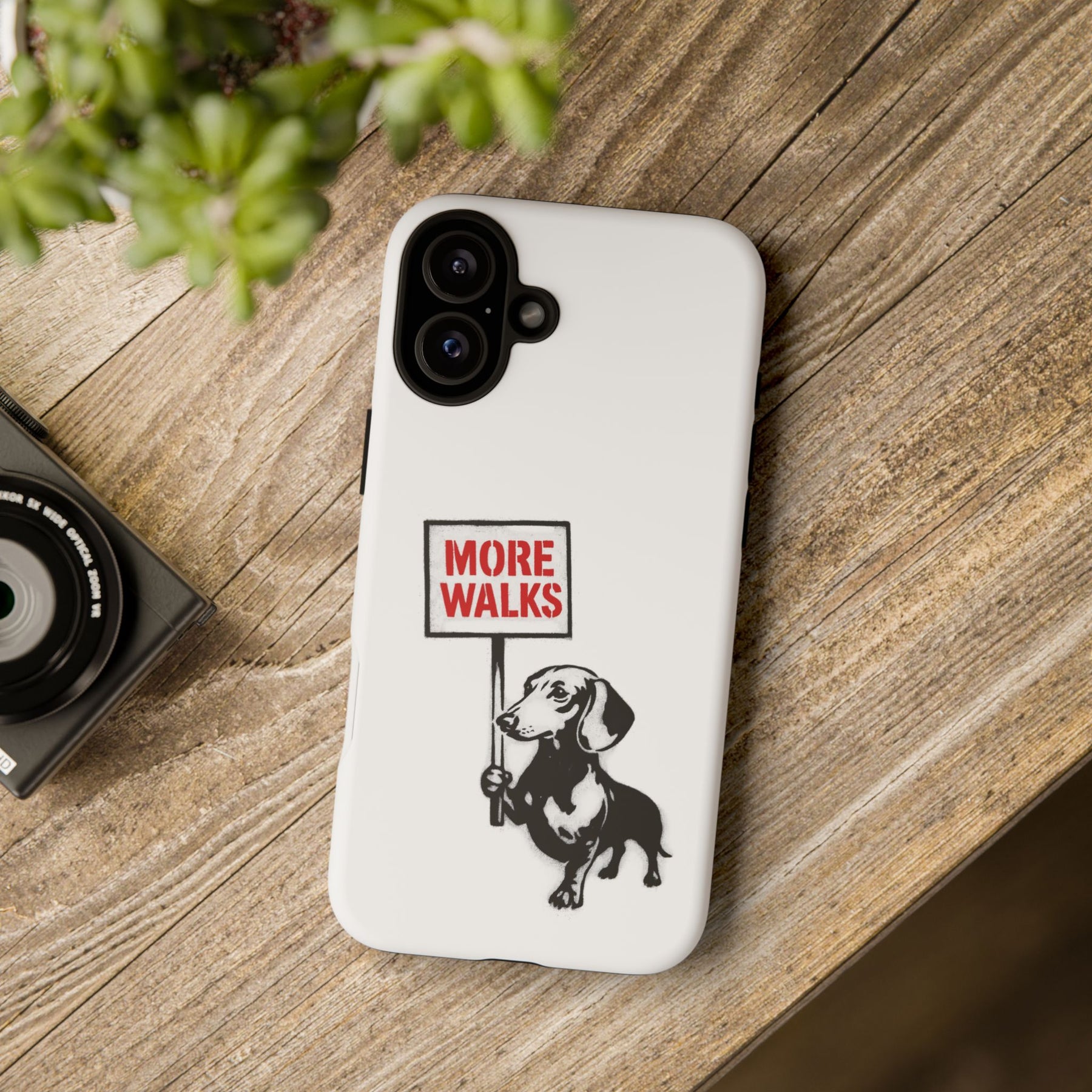 Dackel mit Warnschild – No Rules-Phone Case-True Insights