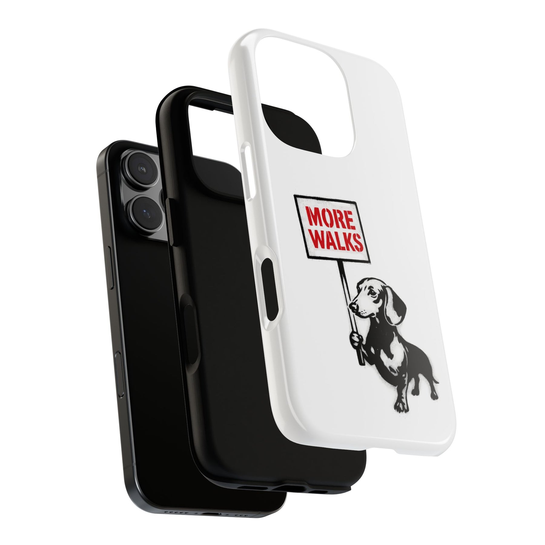 Dackel mit Warnschild – No Rules-Phone Case-True Insights