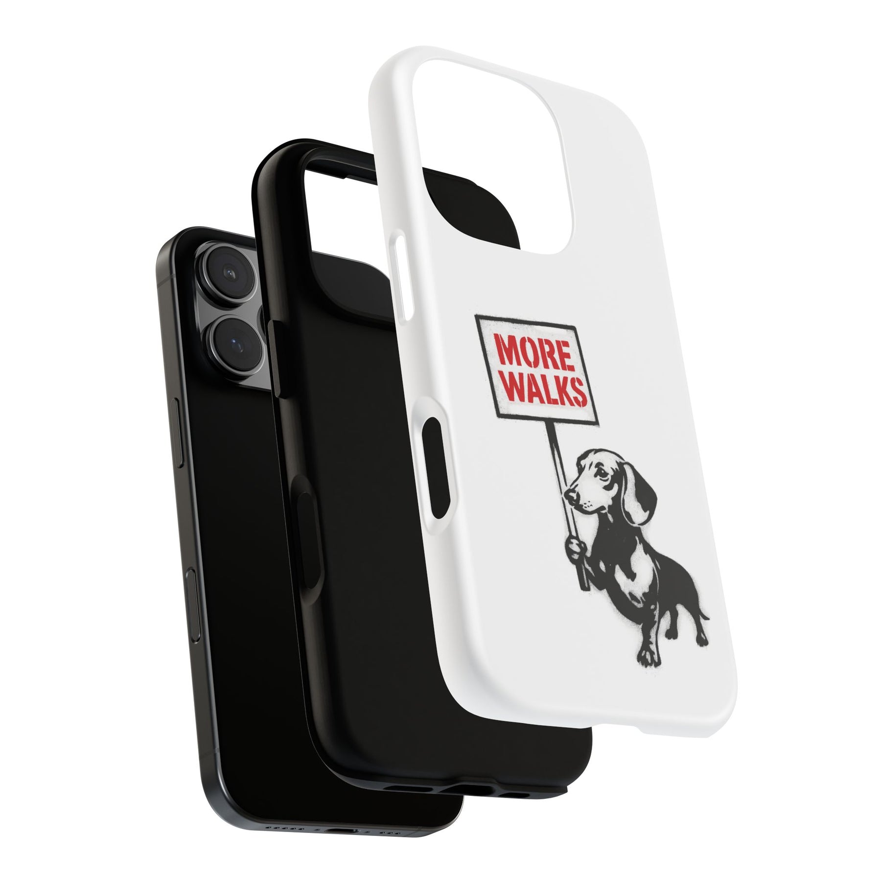 Dackel mit Warnschild – No Rules-Phone Case-True Insights