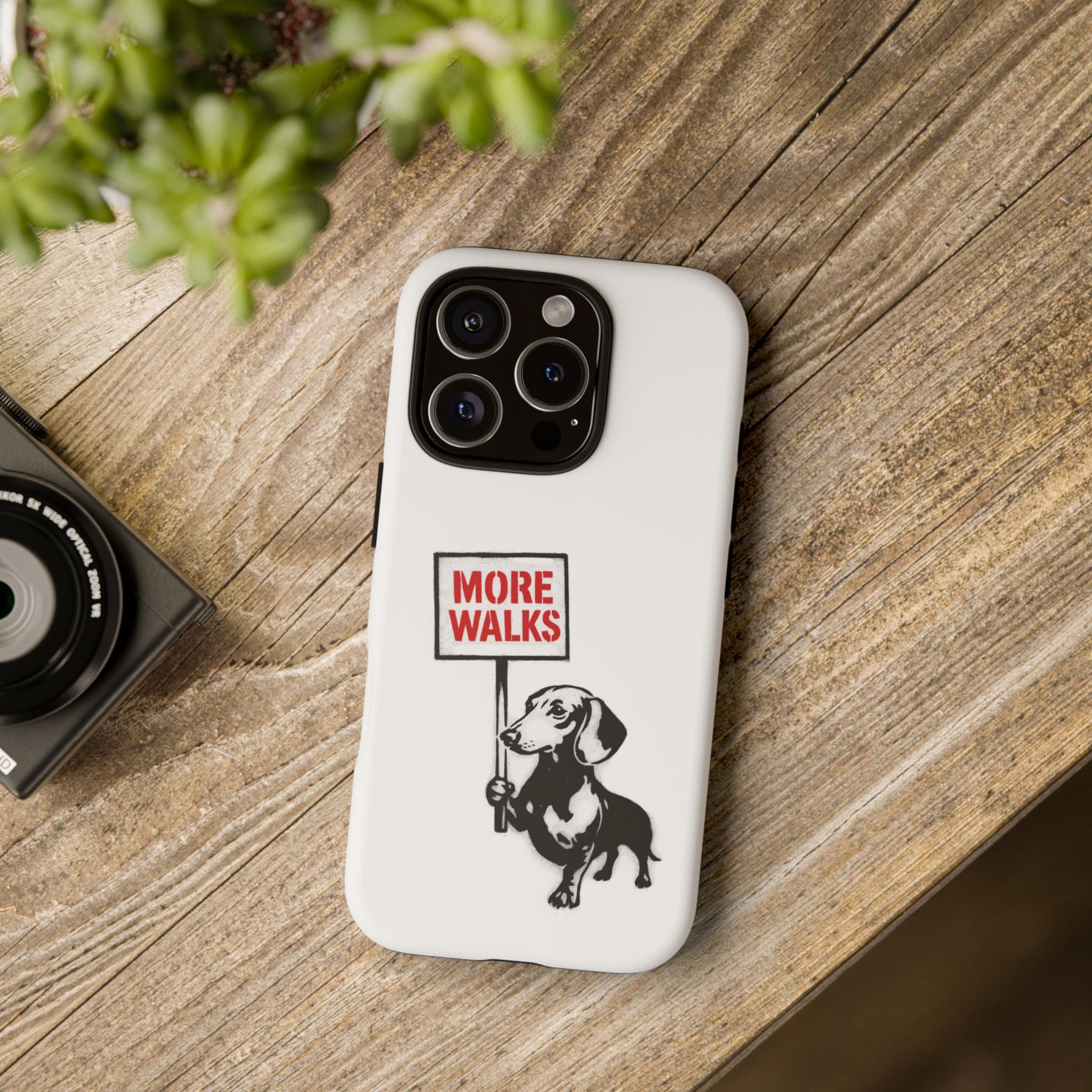 Dackel mit Warnschild – No Rules-Phone Case-True Insights