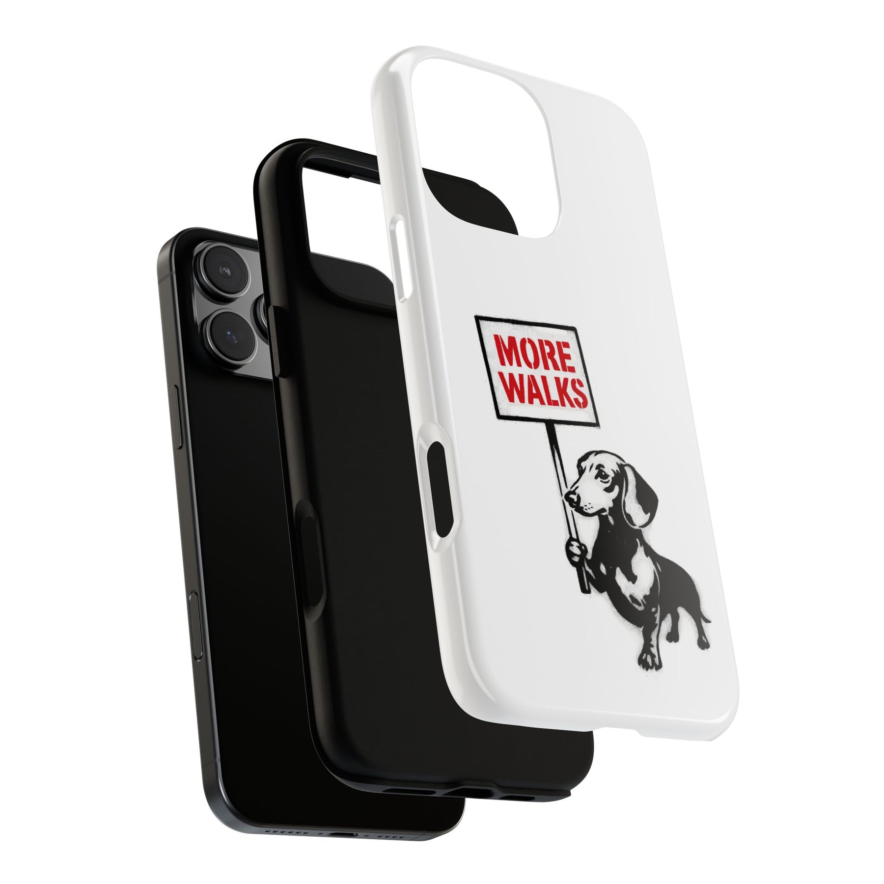 Dackel mit Warnschild – No Rules-Phone Case-True Insights