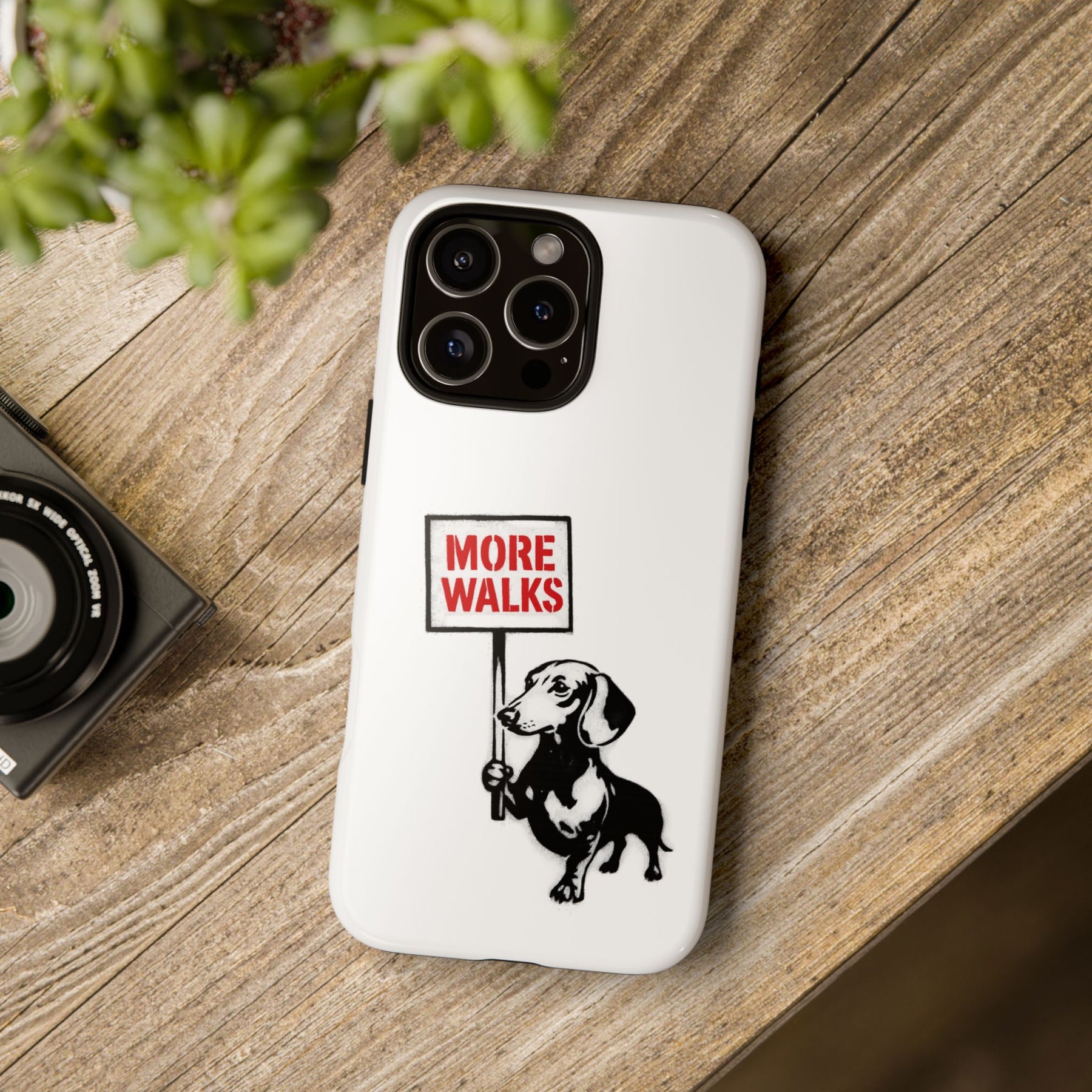 Dackel mit Warnschild – No Rules-Phone Case-True Insights