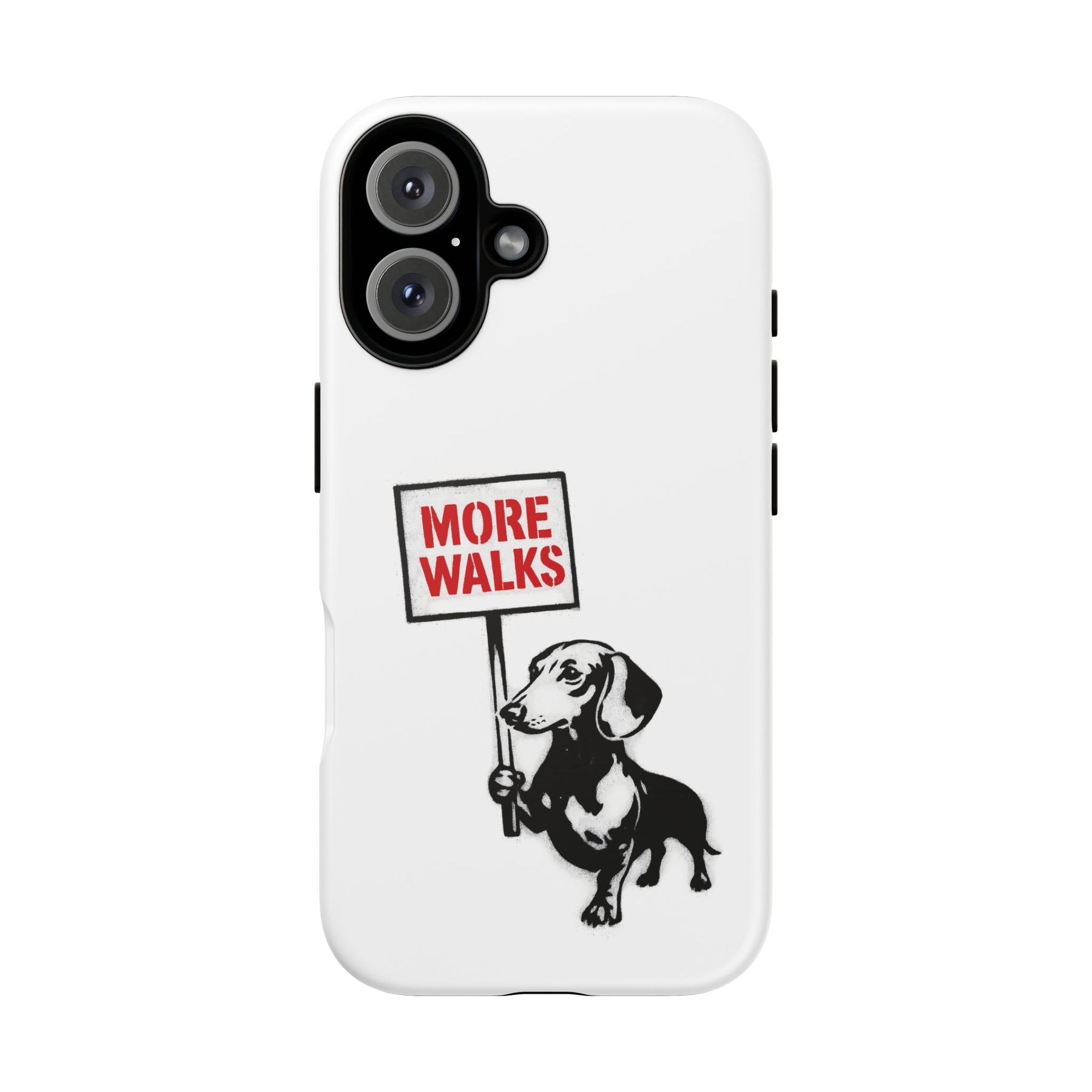 Dackel mit Warnschild – No Rules-Phone Case-True Insights