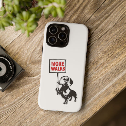 Dackel mit Warnschild – No Rules-Phone Case-True Insights