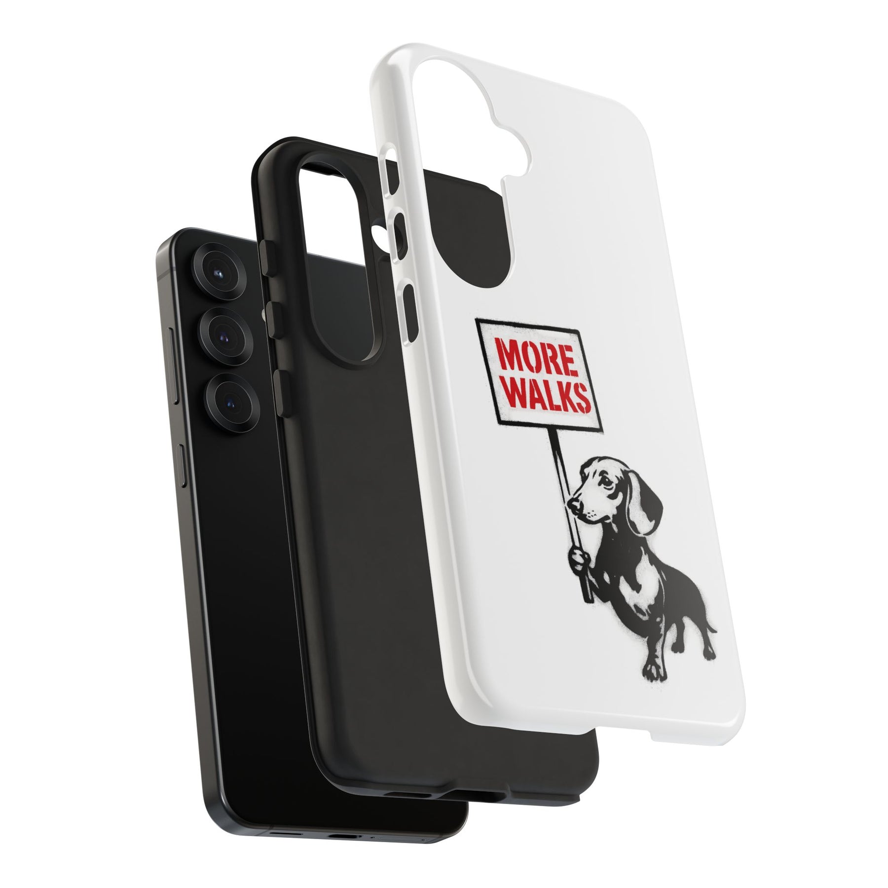 Dackel mit Warnschild – No Rules-Phone Case-True Insights
