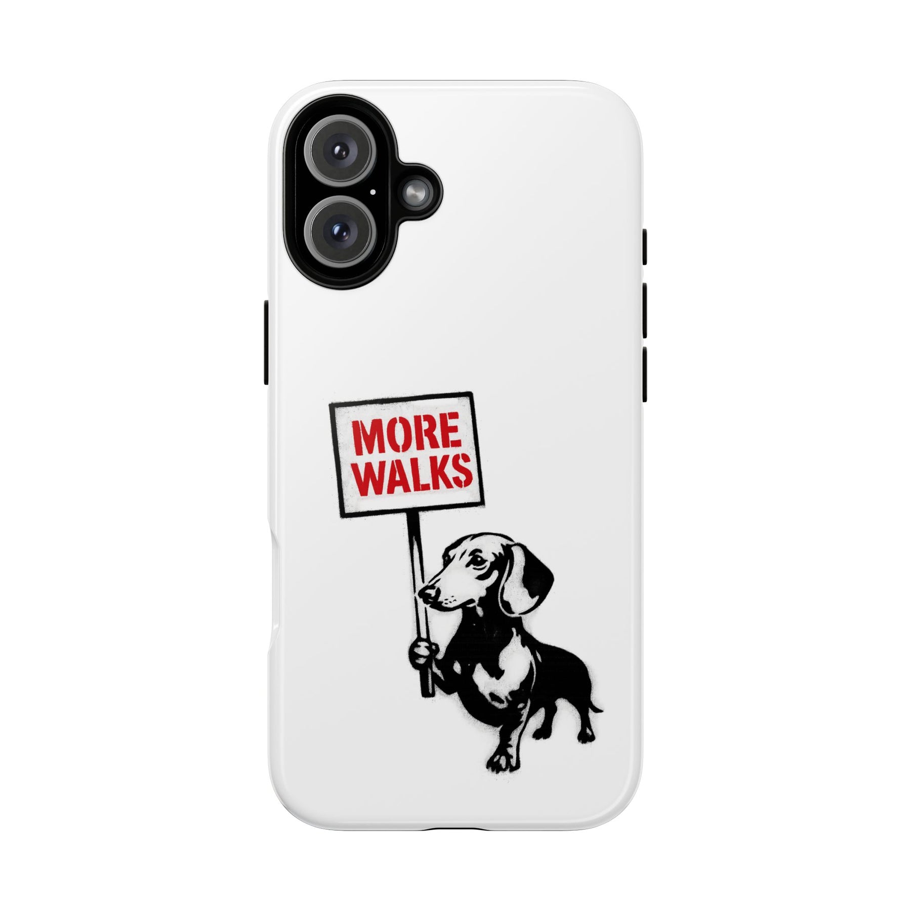 Dackel mit Warnschild – No Rules-Phone Case-True Insights