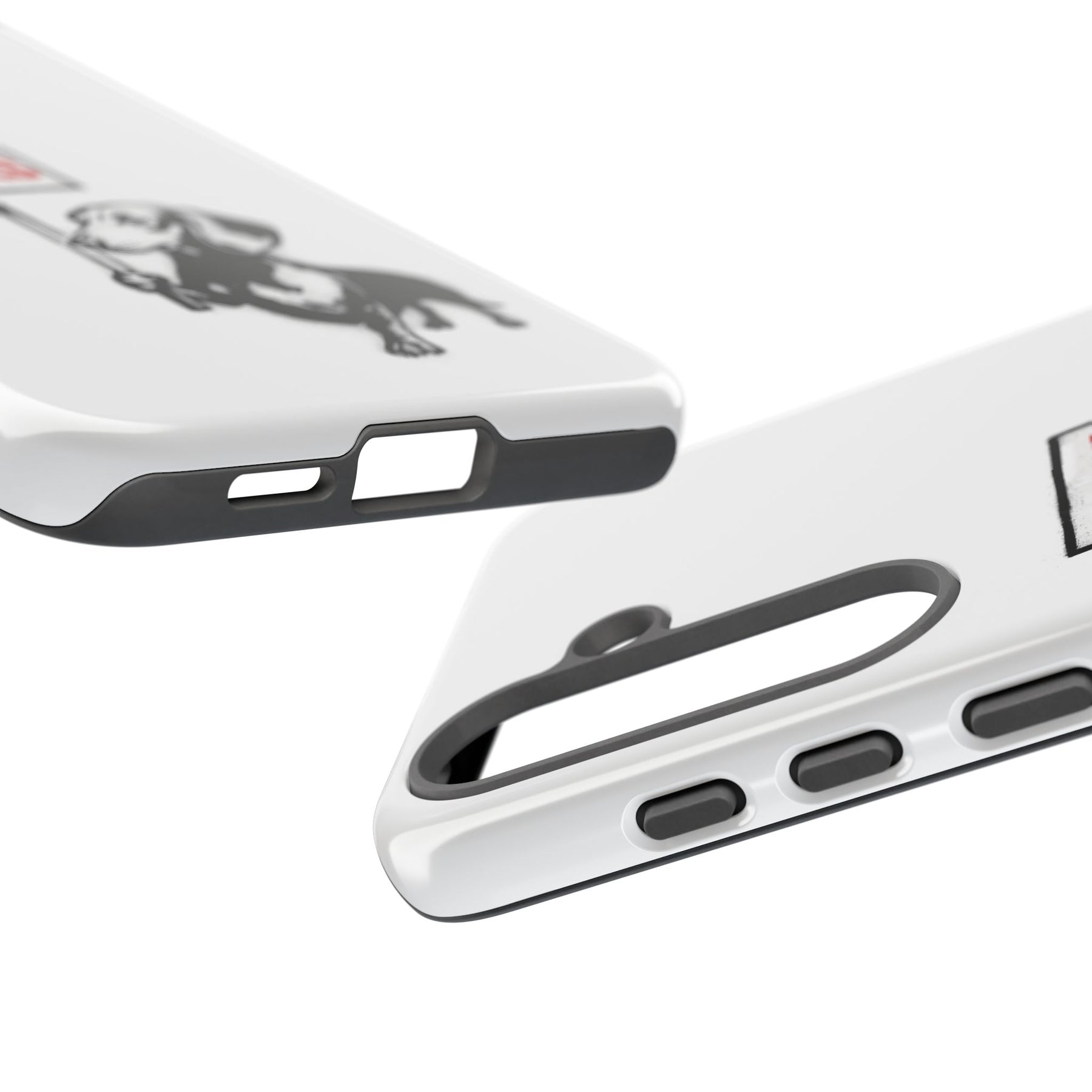 Dackel mit Warnschild – No Rules-Phone Case-True Insights