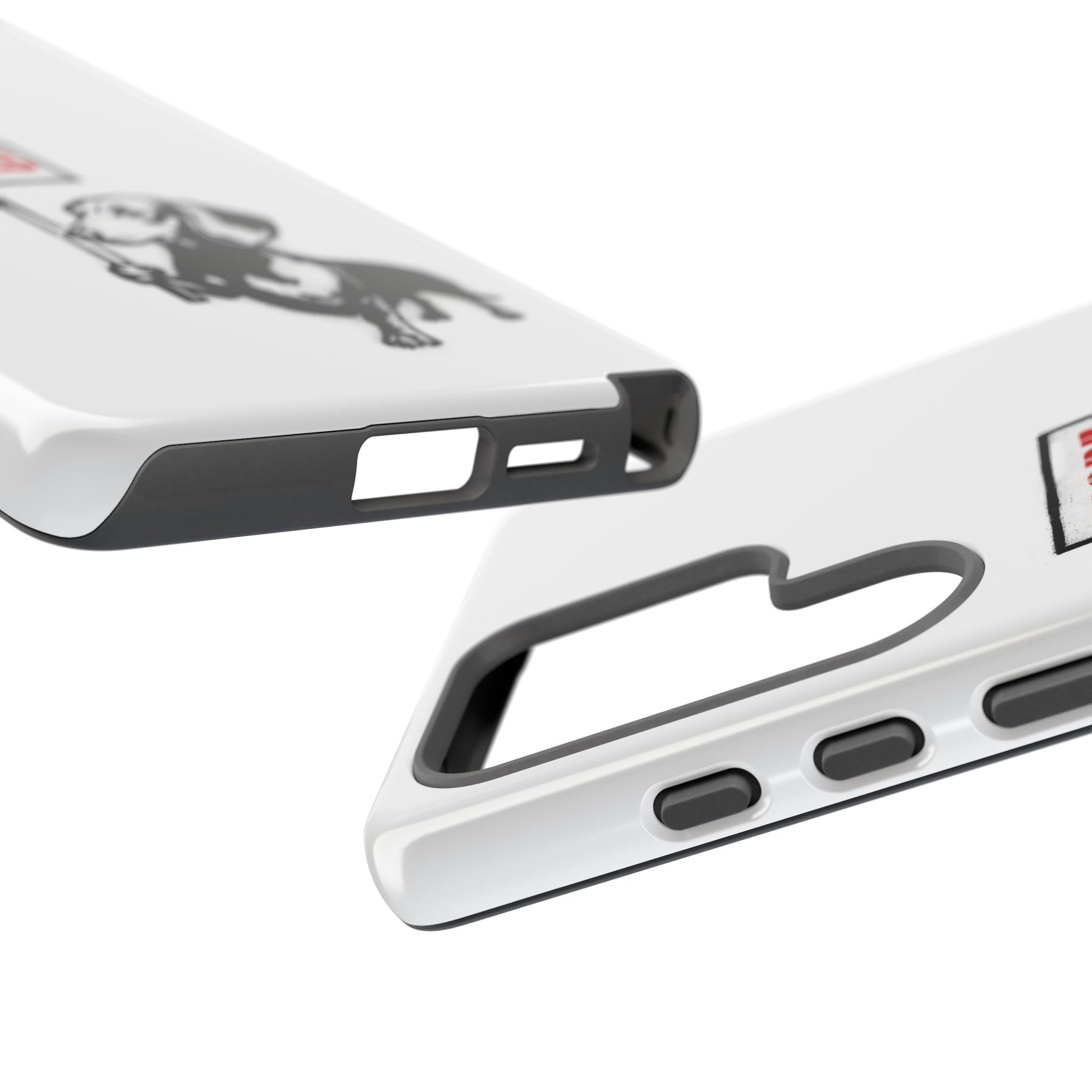 Dackel mit Warnschild – No Rules-Phone Case-True Insights