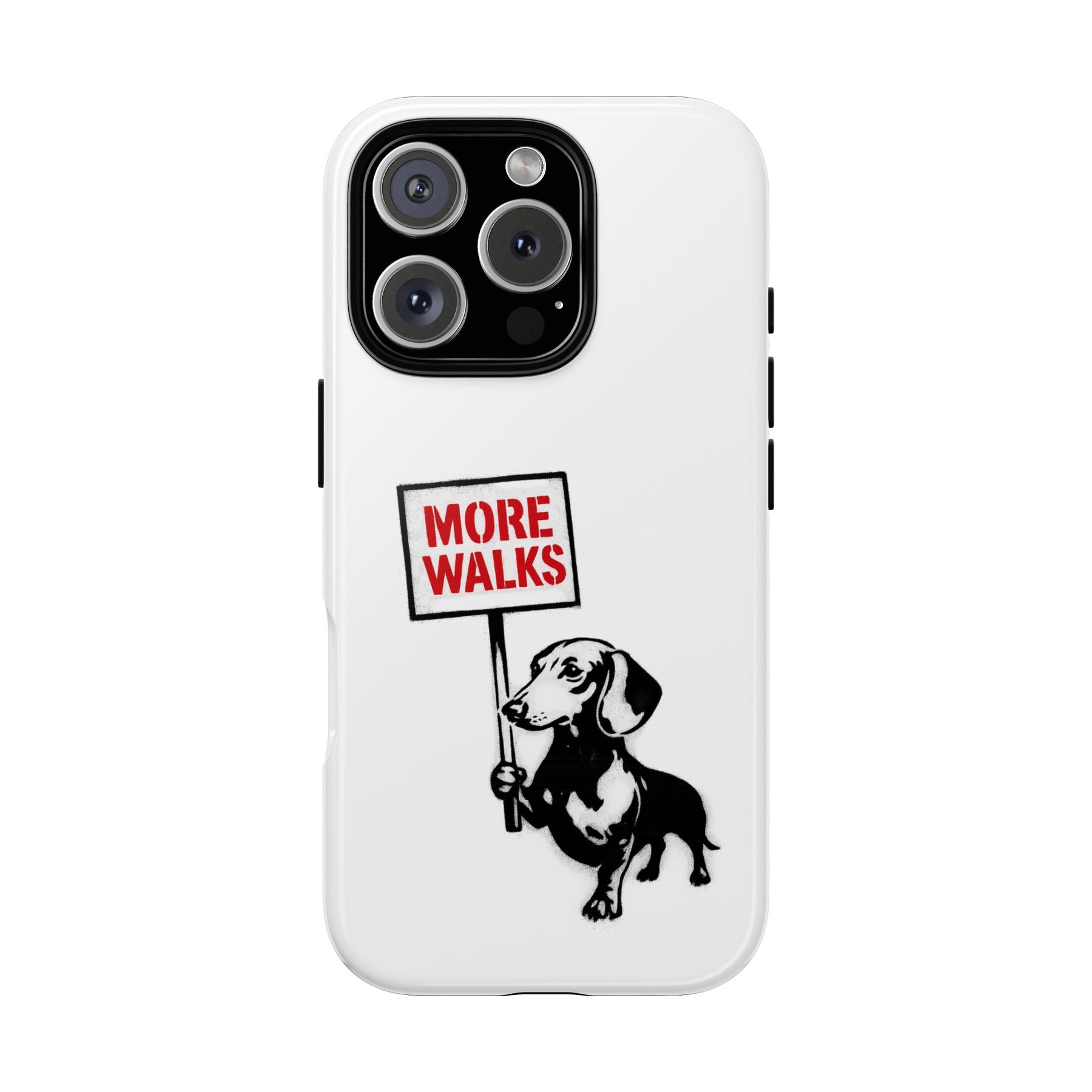 Dackel mit Warnschild – No Rules-Phone Case-True Insights