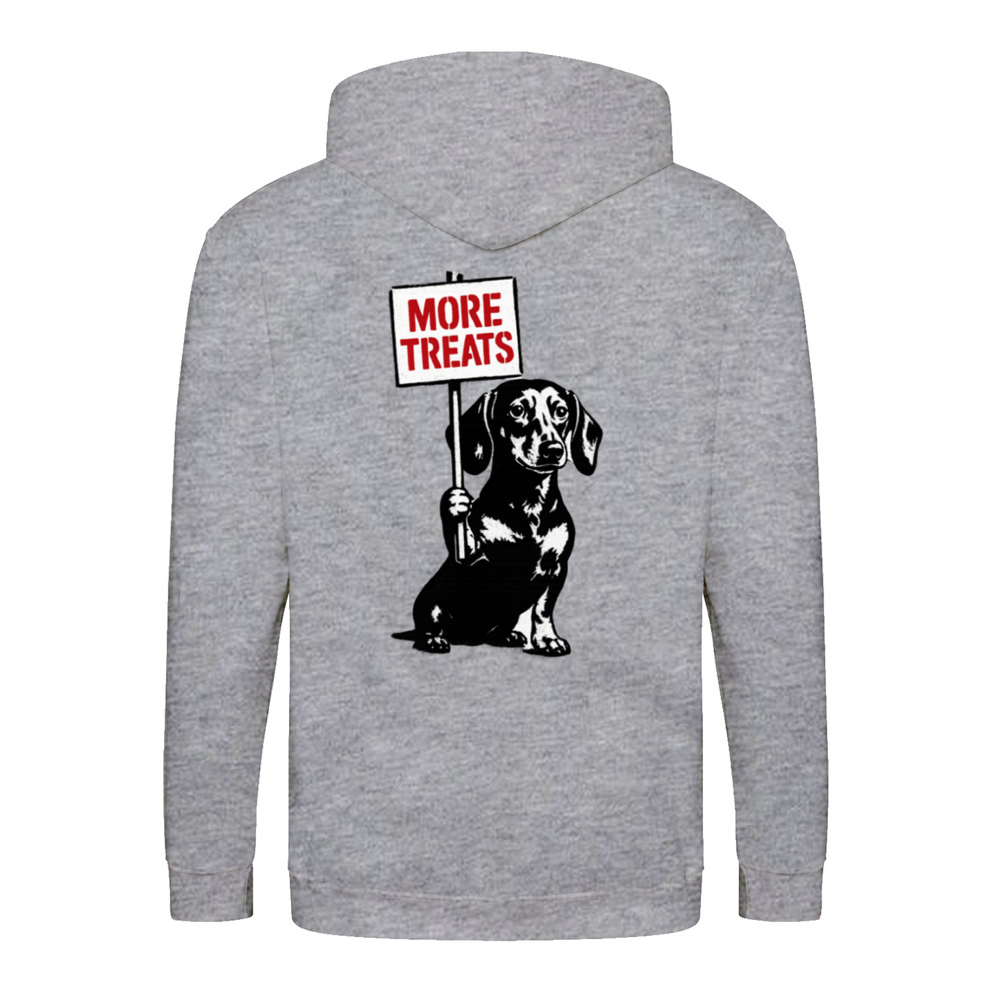 Dackel „More Treats“ – Satirischer Street-Art Zip-Hoodie für kreative Outfits-Zip Hoodie-True Insights