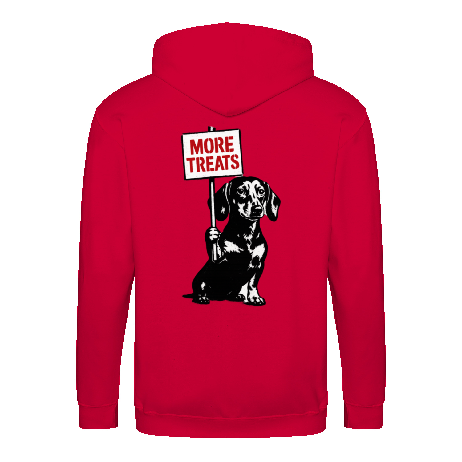 Dackel „More Treats“ – Satirischer Street-Art Zip-Hoodie für kreative Outfits-Zip Hoodie-True Insights
