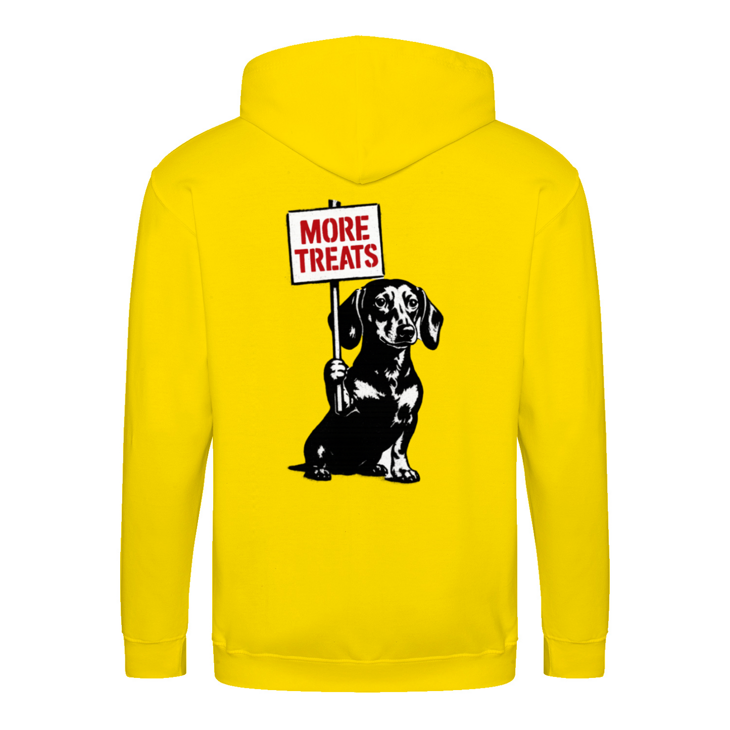 Dackel „More Treats“ – Satirischer Street-Art Zip-Hoodie für kreative Outfits-Zip Hoodie-True Insights