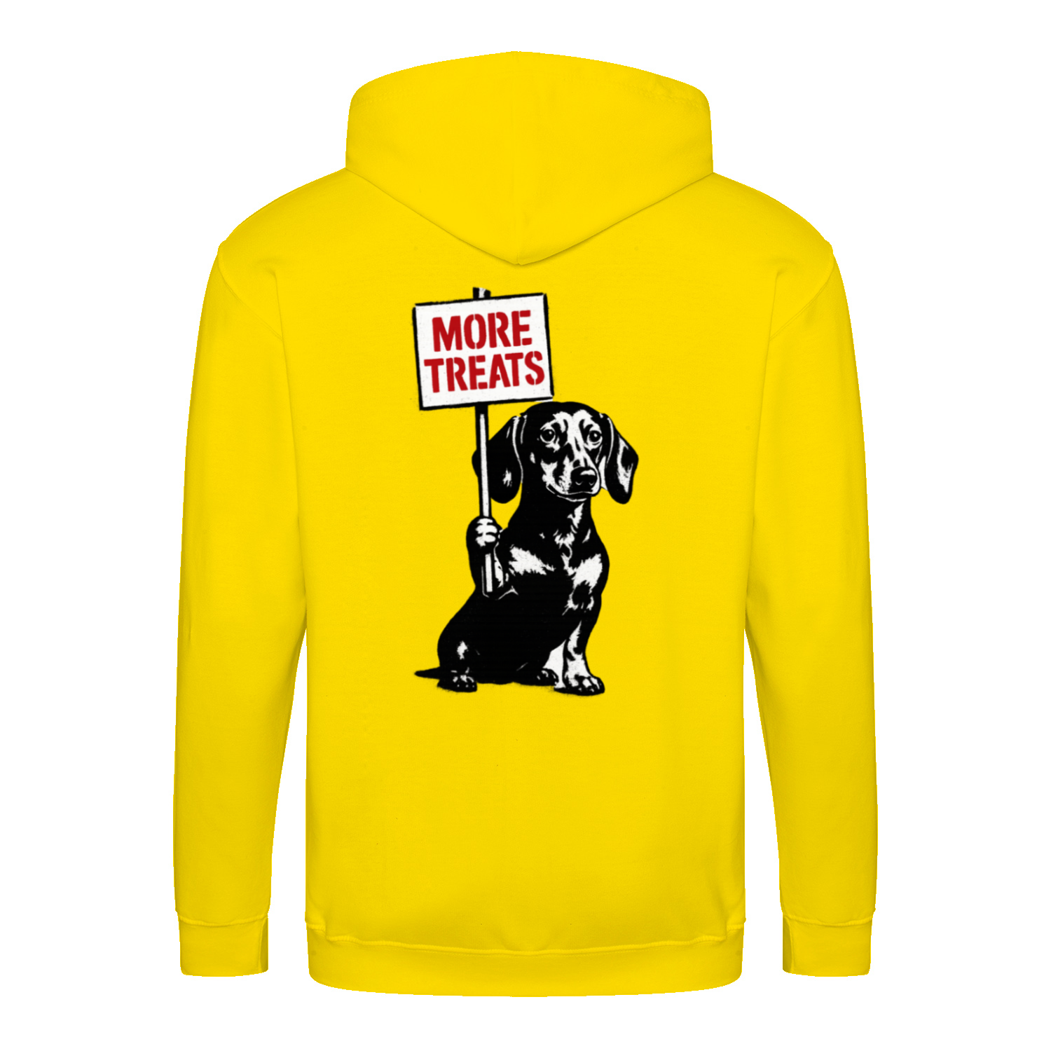 Dackel „More Treats“ – Satirischer Street-Art Zip-Hoodie für kreative Outfits-Zip Hoodie-True Insights
