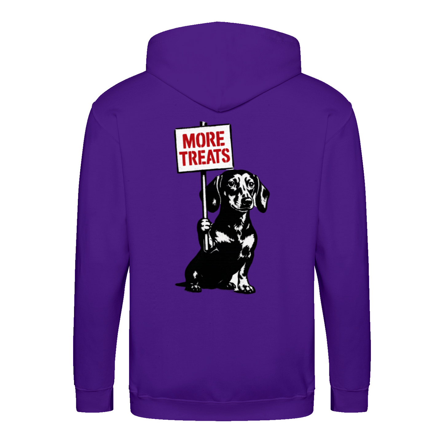 Dackel „More Treats“ – Satirischer Street-Art Zip-Hoodie für kreative Outfits-Zip Hoodie-True Insights