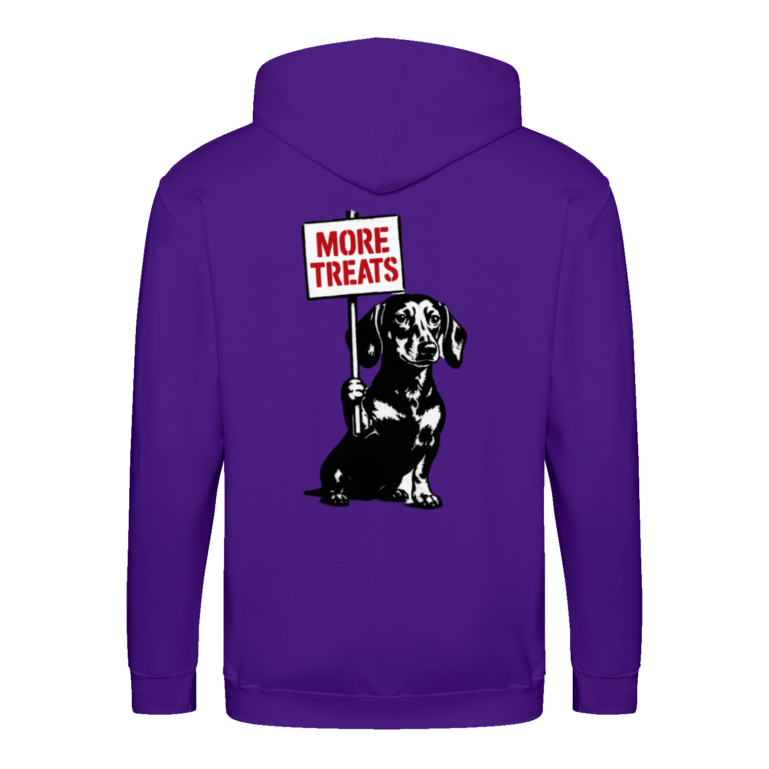 Dackel „More Treats“ – Satirischer Street-Art Zip-Hoodie für kreative Outfits-Zip Hoodie-True Insights