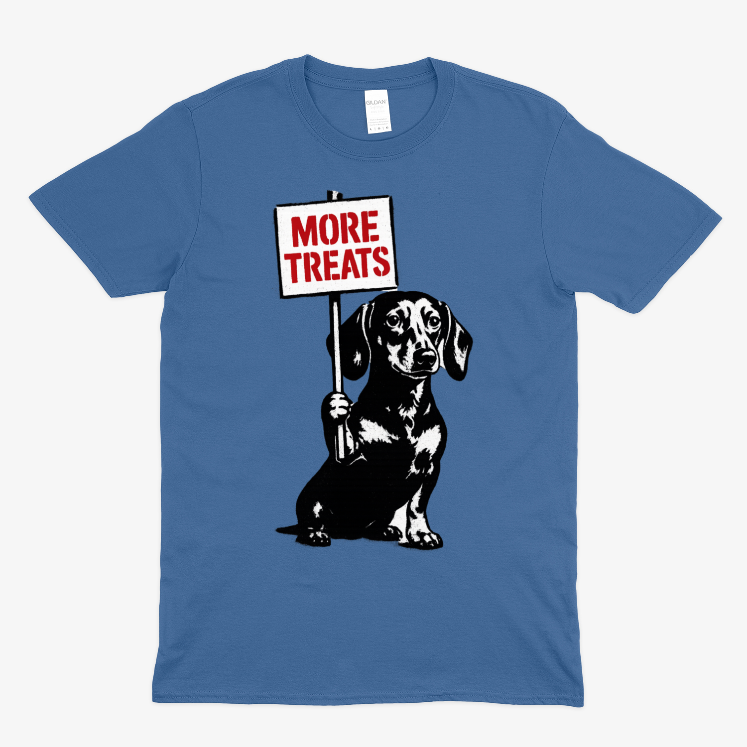 Dackel „More Treats“ – Street-Art T-Shirt mit Humor-T-Shirt-True Insights