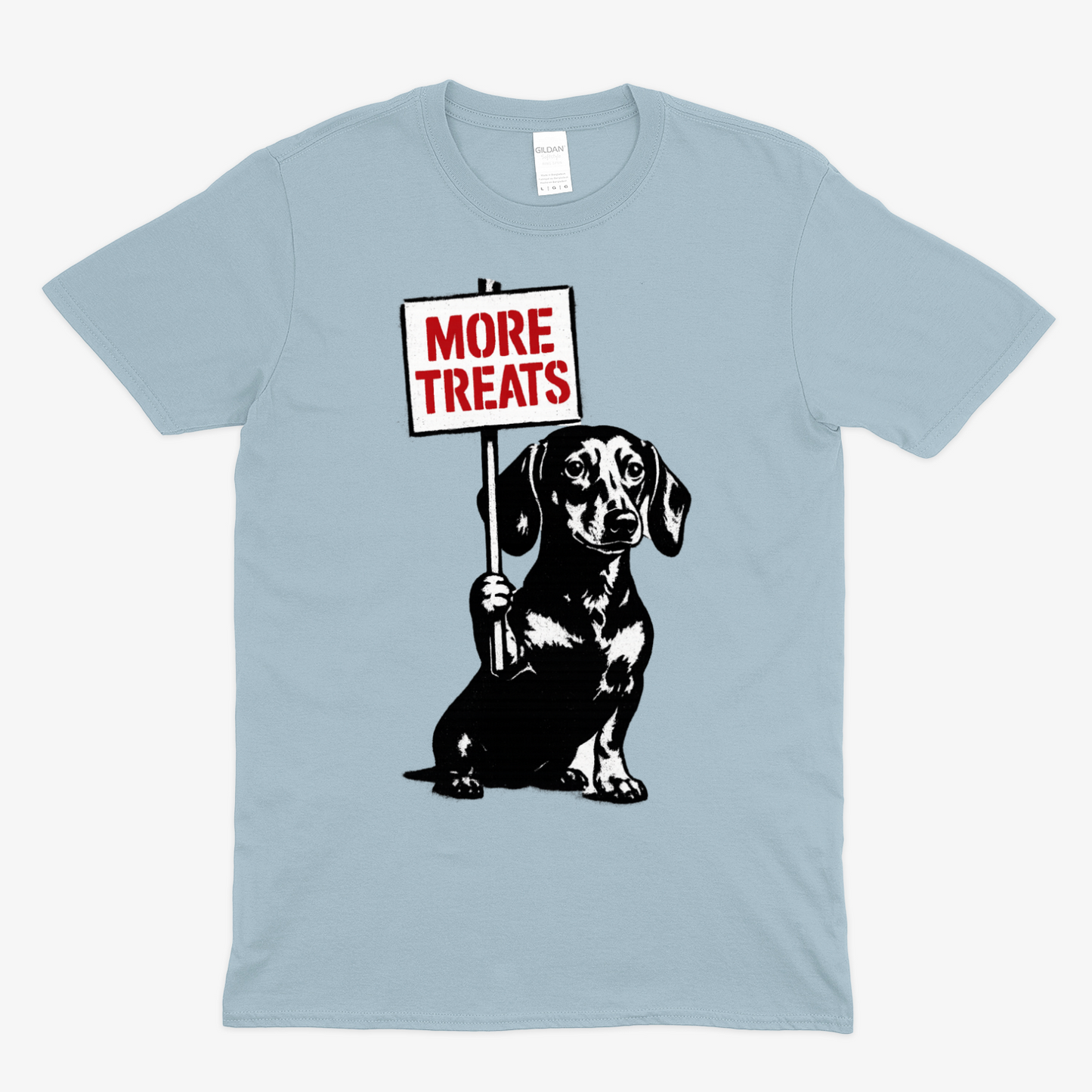 Dackel „More Treats“ – Street-Art T-Shirt mit Humor-T-Shirt-True Insights