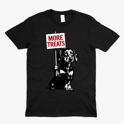 Dackel „More Treats“ – Street-Art T-Shirt mit Humor-T-Shirt-True Insights