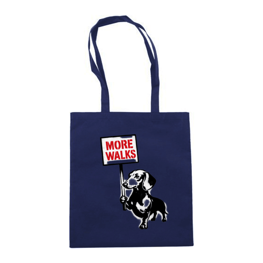 Dackel „More Walks“ – Banksy Style Bag-Bags-True Insights