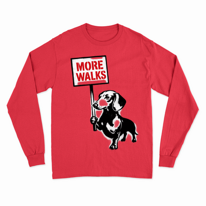 Dackel „More Walks“ – Street-Art Sweatshirt für kreative Frei-Geister-Sweatshirt-True Insights