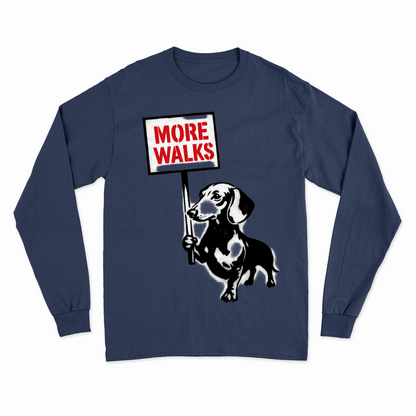Dackel „More Walks“ – Street-Art Sweatshirt für kreative Frei-Geister-Sweatshirt-True Insights
