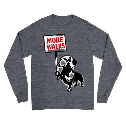 Dackel „More Walks“ – Street-Art Sweatshirt für kreative Frei-Geister-Sweatshirt-True Insights