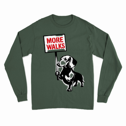 Dackel „More Walks“ – Street-Art Sweatshirt für kreative Frei-Geister-Sweatshirt-True Insights