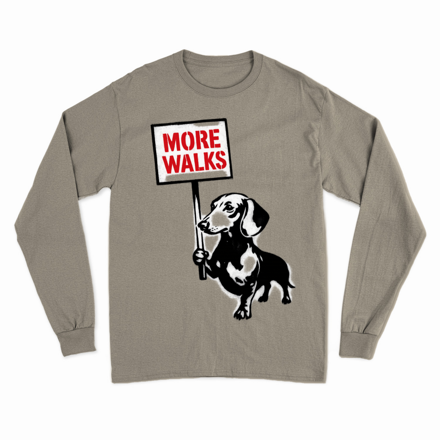 Dackel „More Walks“ – Street-Art Sweatshirt für kreative Frei-Geister-Sweatshirt-True Insights