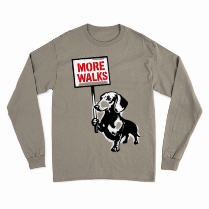 Dackel „More Walks“ – Street-Art Sweatshirt für kreative Frei-Geister-Sweatshirt-True Insights