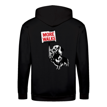 Dackel „More Walks“ – Urban Street-Art Zip-Hoodie für echte Statement-Looks-Zip Hoodie-True Insights