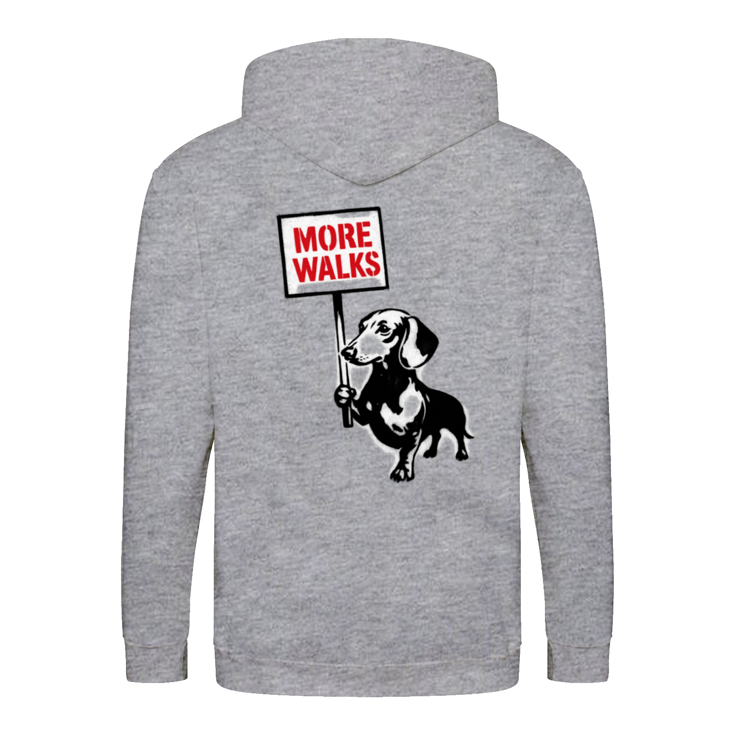 Dackel „More Walks“ – Urban Street-Art Zip-Hoodie für echte Statement-Looks-Zip Hoodie-True Insights